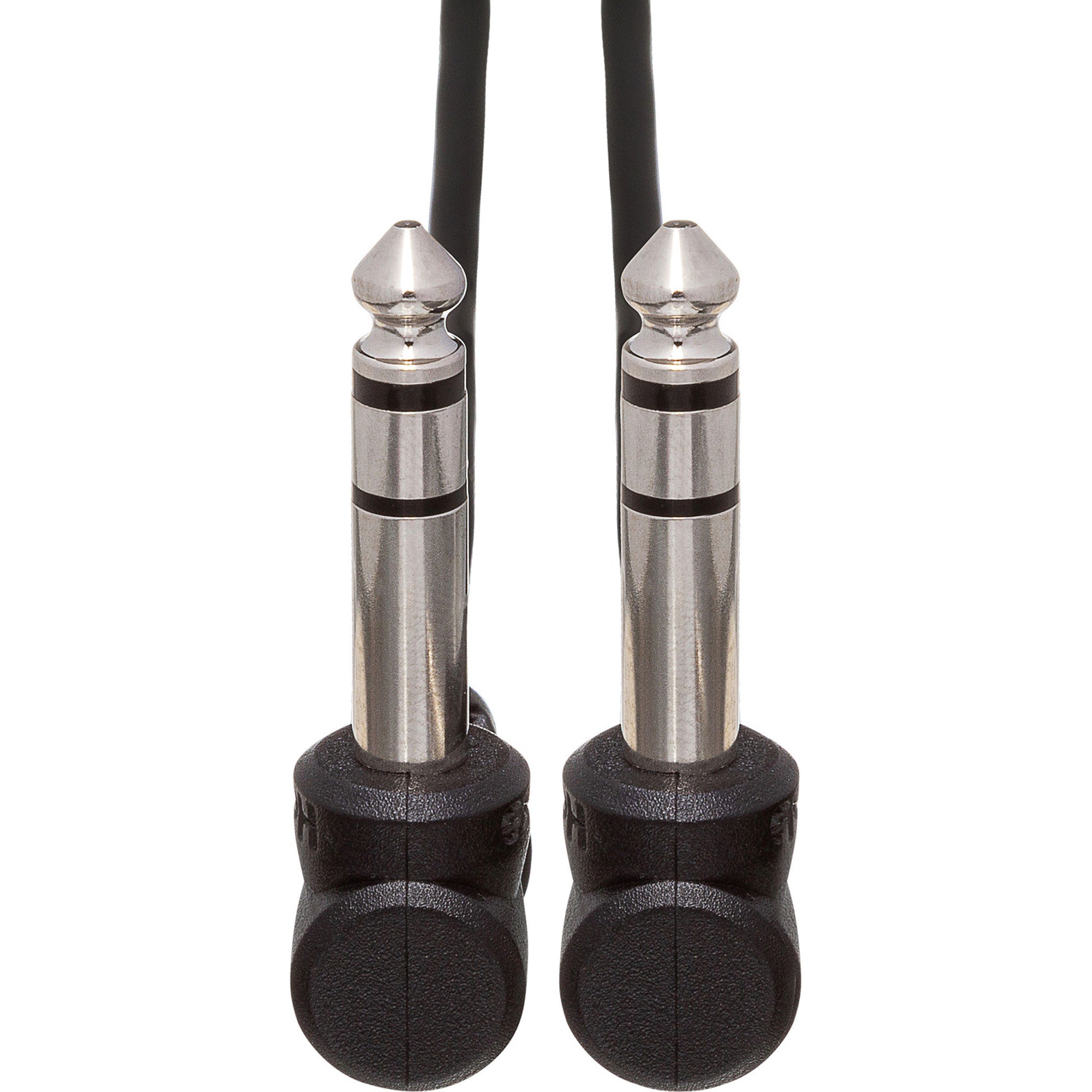 Hosa CSS-105RR Right-Angle 1/4" TRS to Right-Angle 1/4" TRS Balanced Interconnect Cable (5')