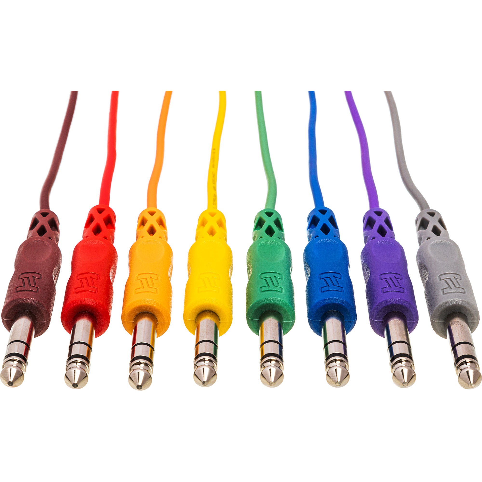 Hosa CSS-890 8-Pack of 1/4" TRS to 1/4" TRS Balanced Patch Cables (3')