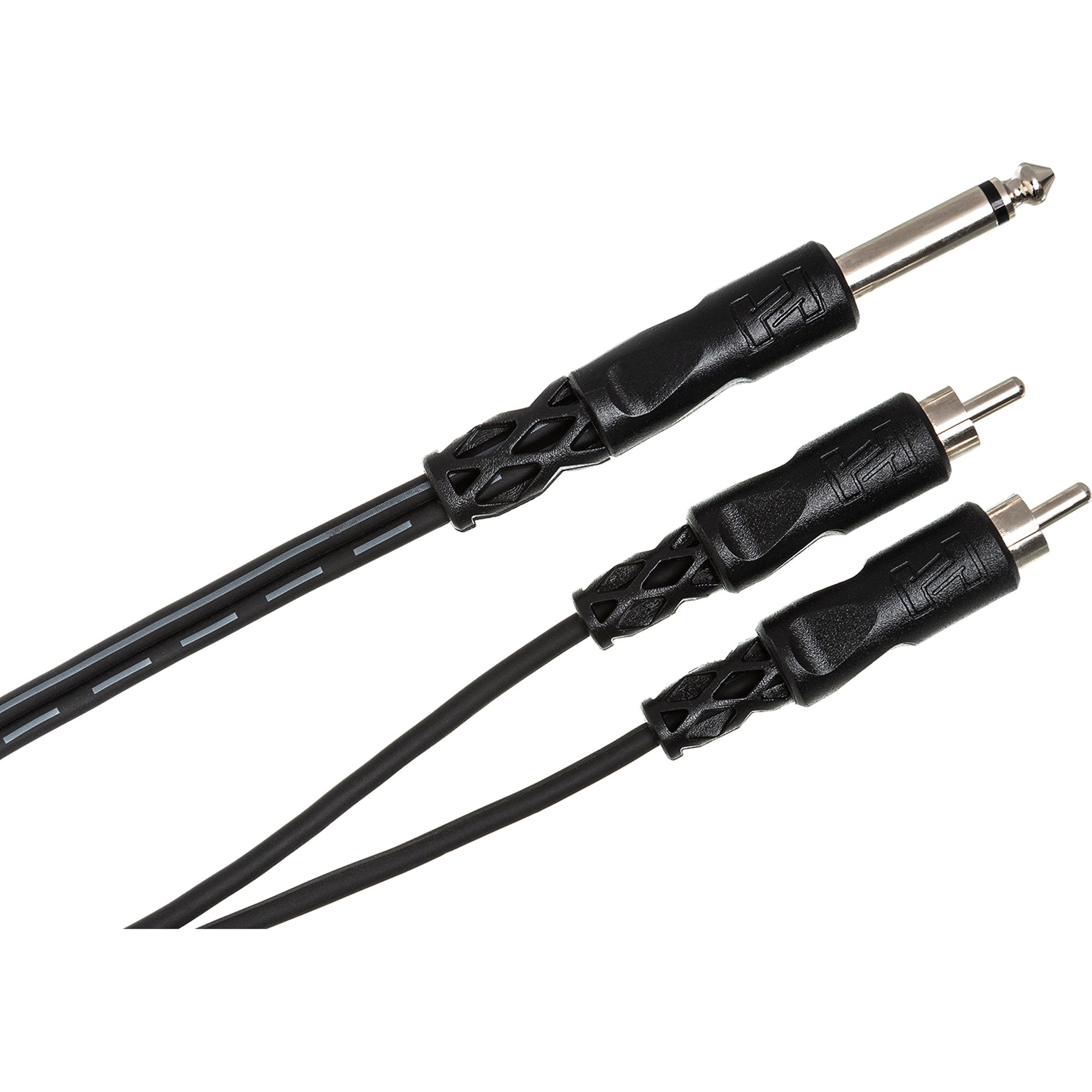 Hosa CYR-101 1/4" TS to Dual RCA Y Cable (3.3')