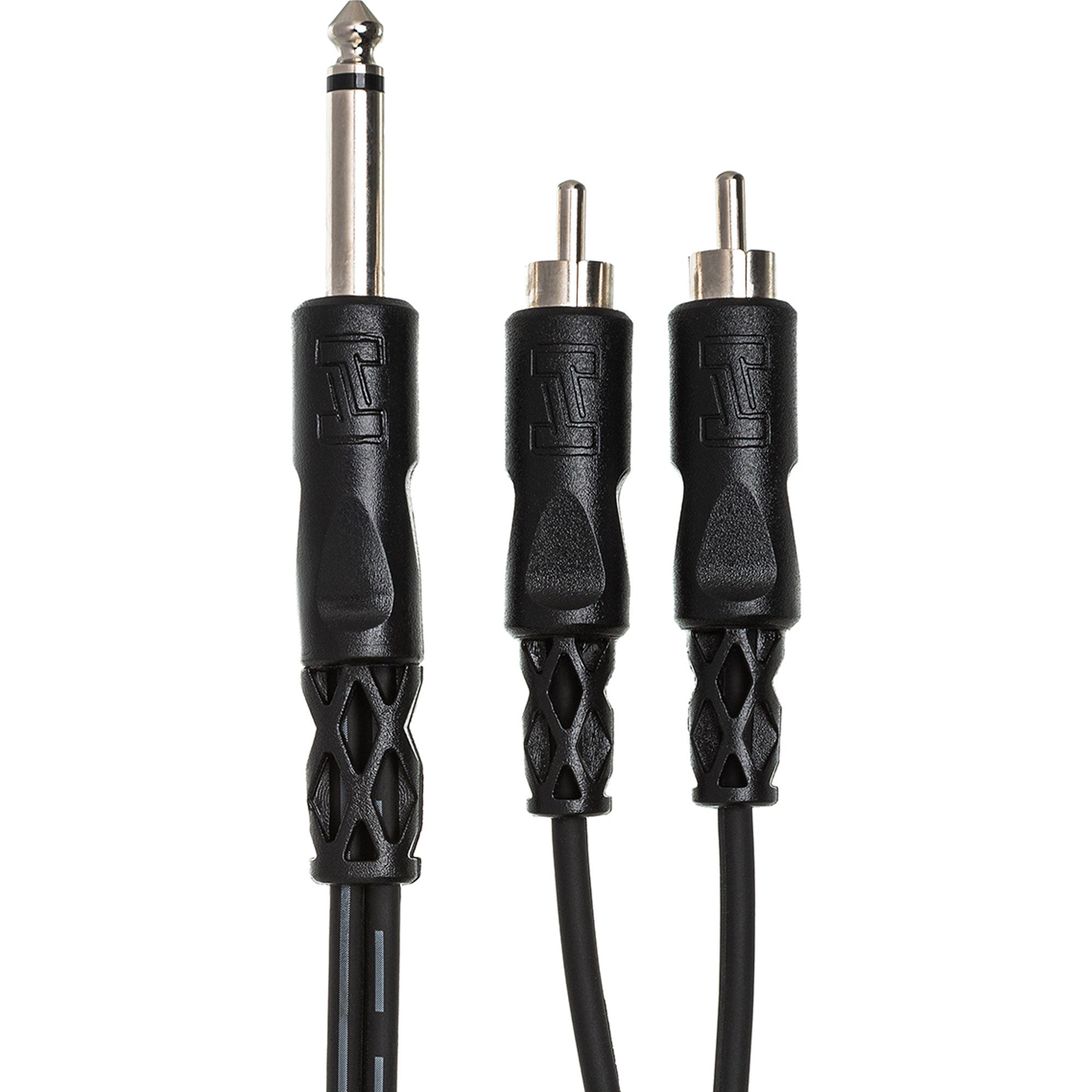 Hosa CYR-101 1/4" TS to Dual RCA Y Cable (3.3')