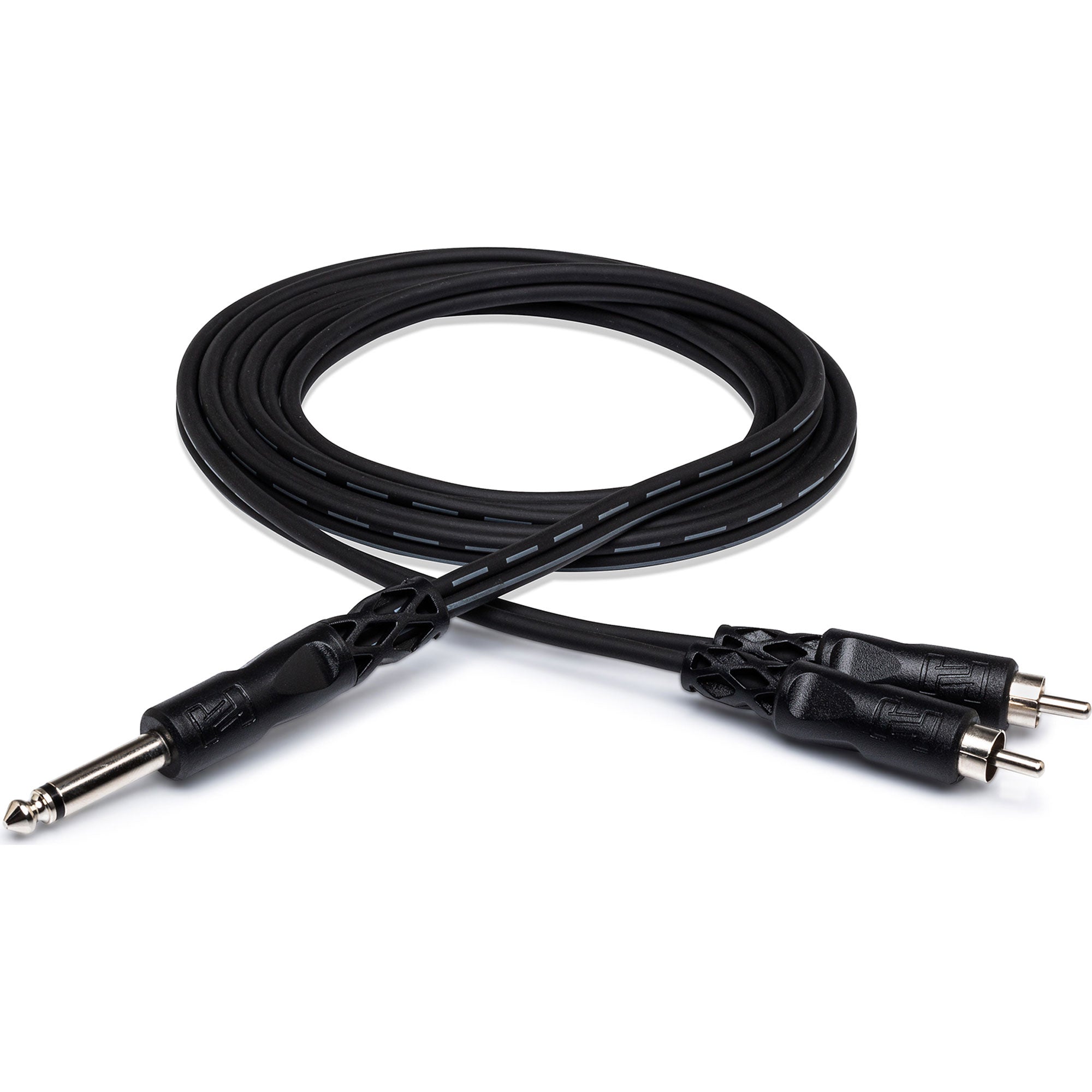 Hosa CYR-103 1/4" TS to Dual RCA Y Cable (10')