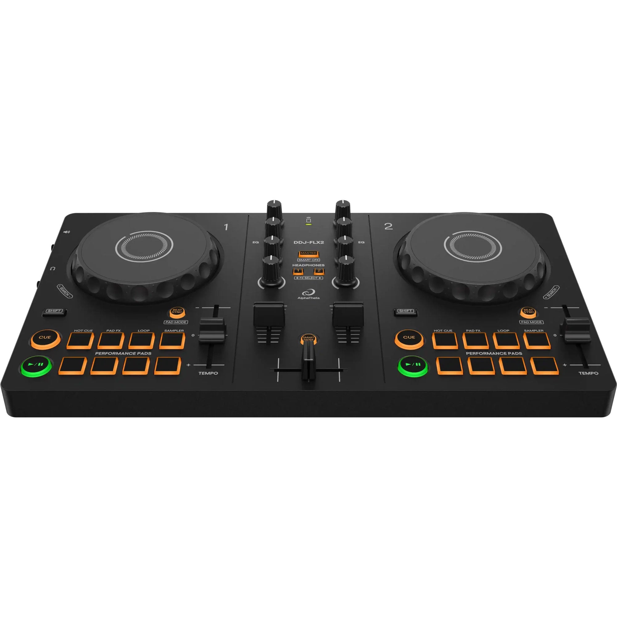 AlphaTheta DDJ-FLX2 Compact 2-Channel rekordbox DJ and Serato Controller