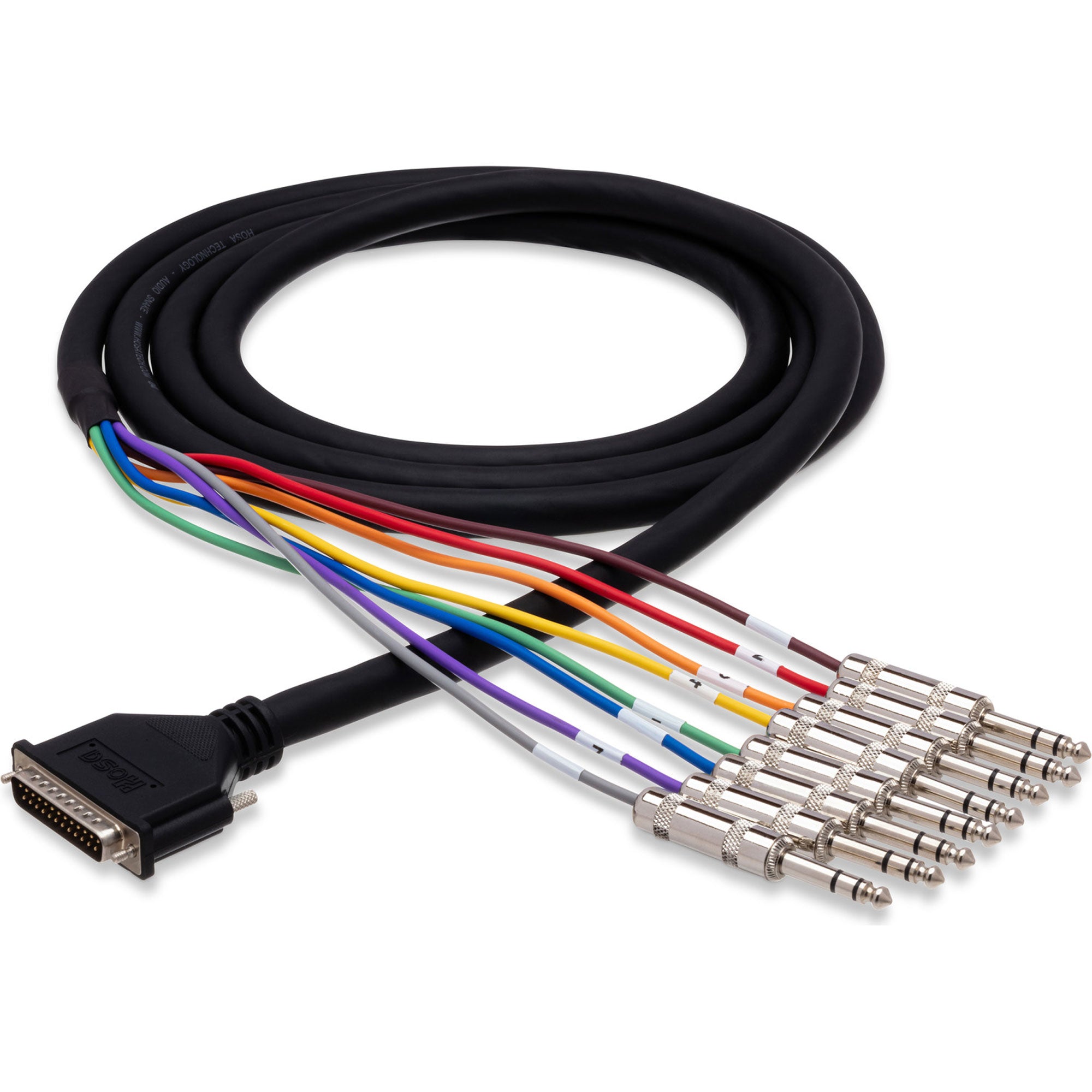 Hosa DTP-802 8-Channel DB25 to 1/4" TRS Balanced Audio Snake Cable (6.6')