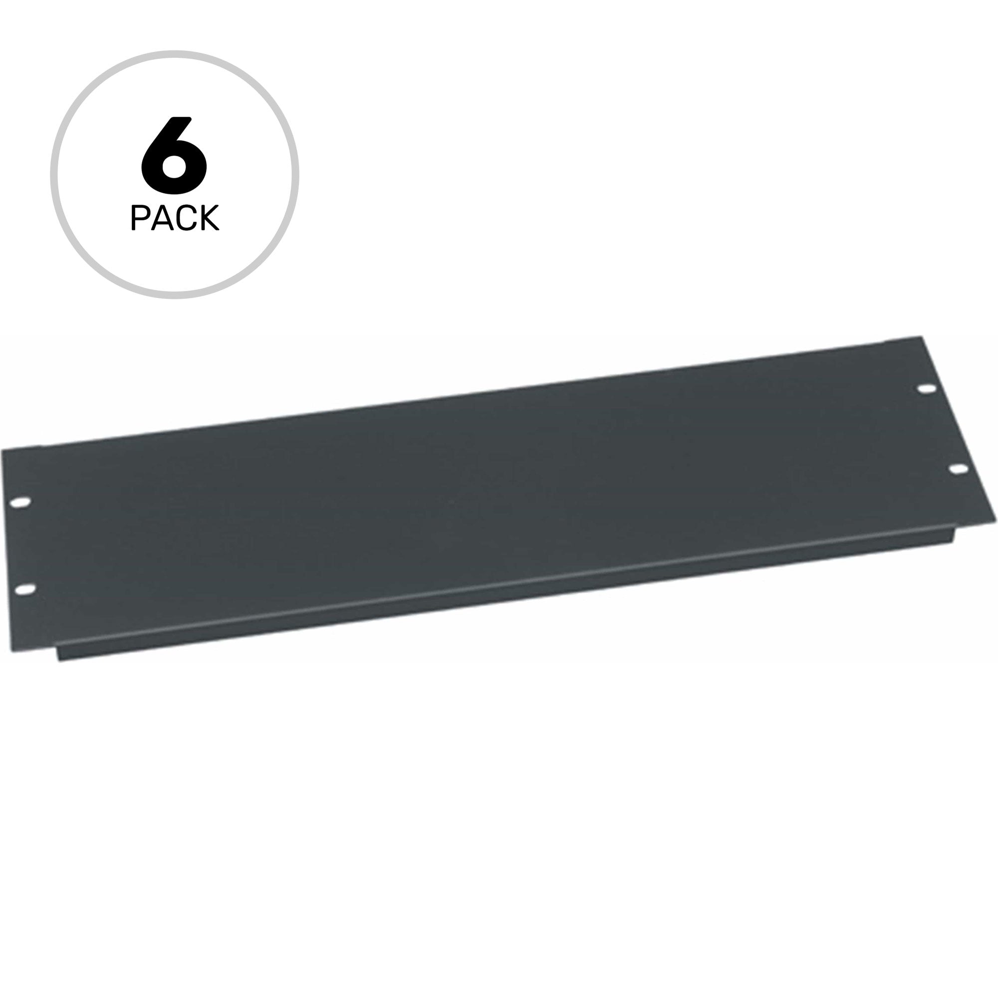 Middle Atlantic EB3-CP6 Flanged Blank Rack Panel 3U (6 Pack)