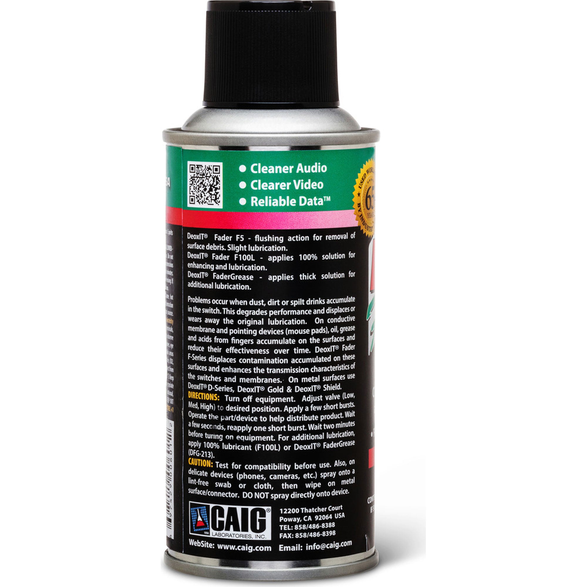 Hosa F5S-H6 CAIG Cai-Lube Fader Lubricant Spray (5 oz)