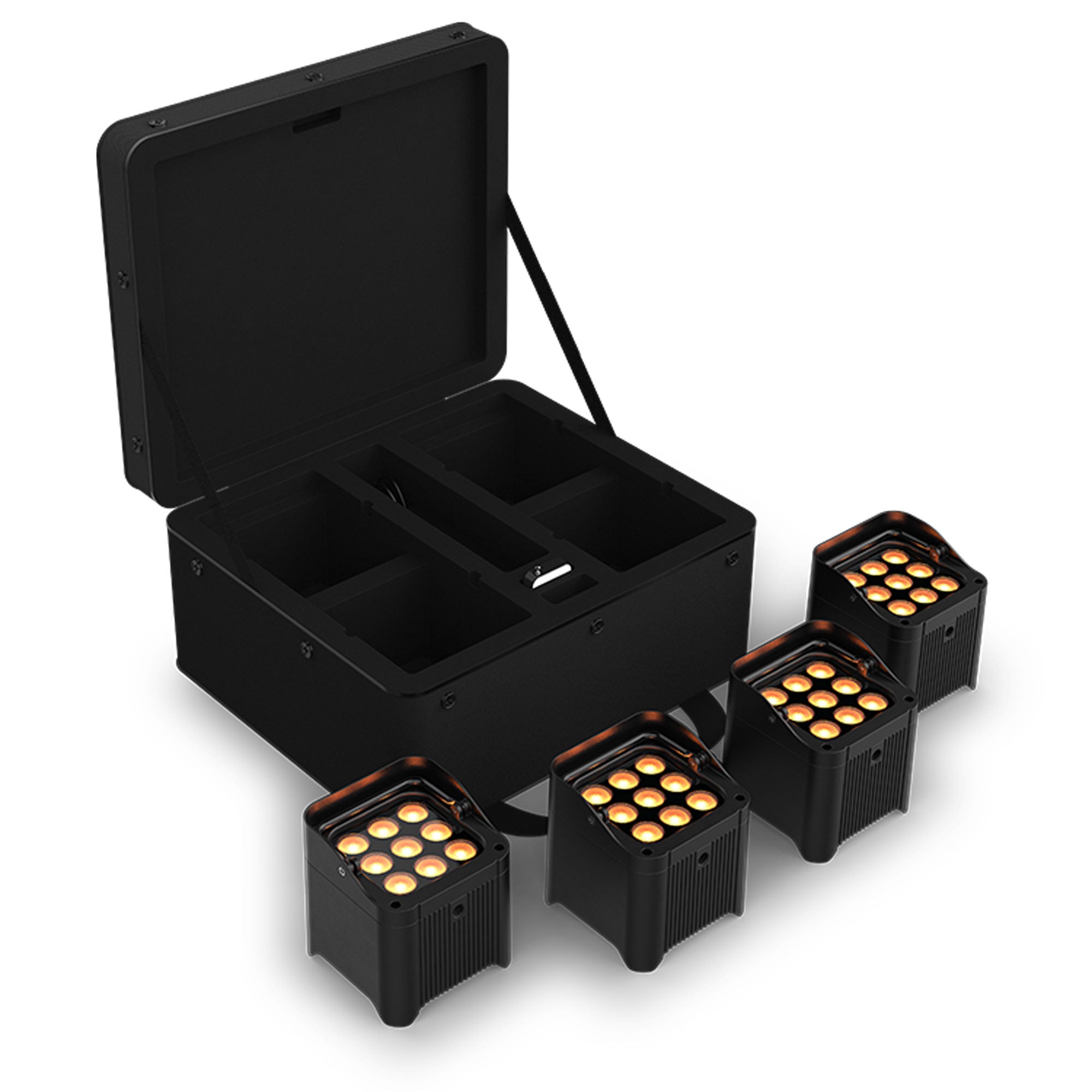 Chauvet DJ Freedom Par Q9 X4 Battery-Powered RGBA LED PAR Kit with Wireless DMX (4 Pack)