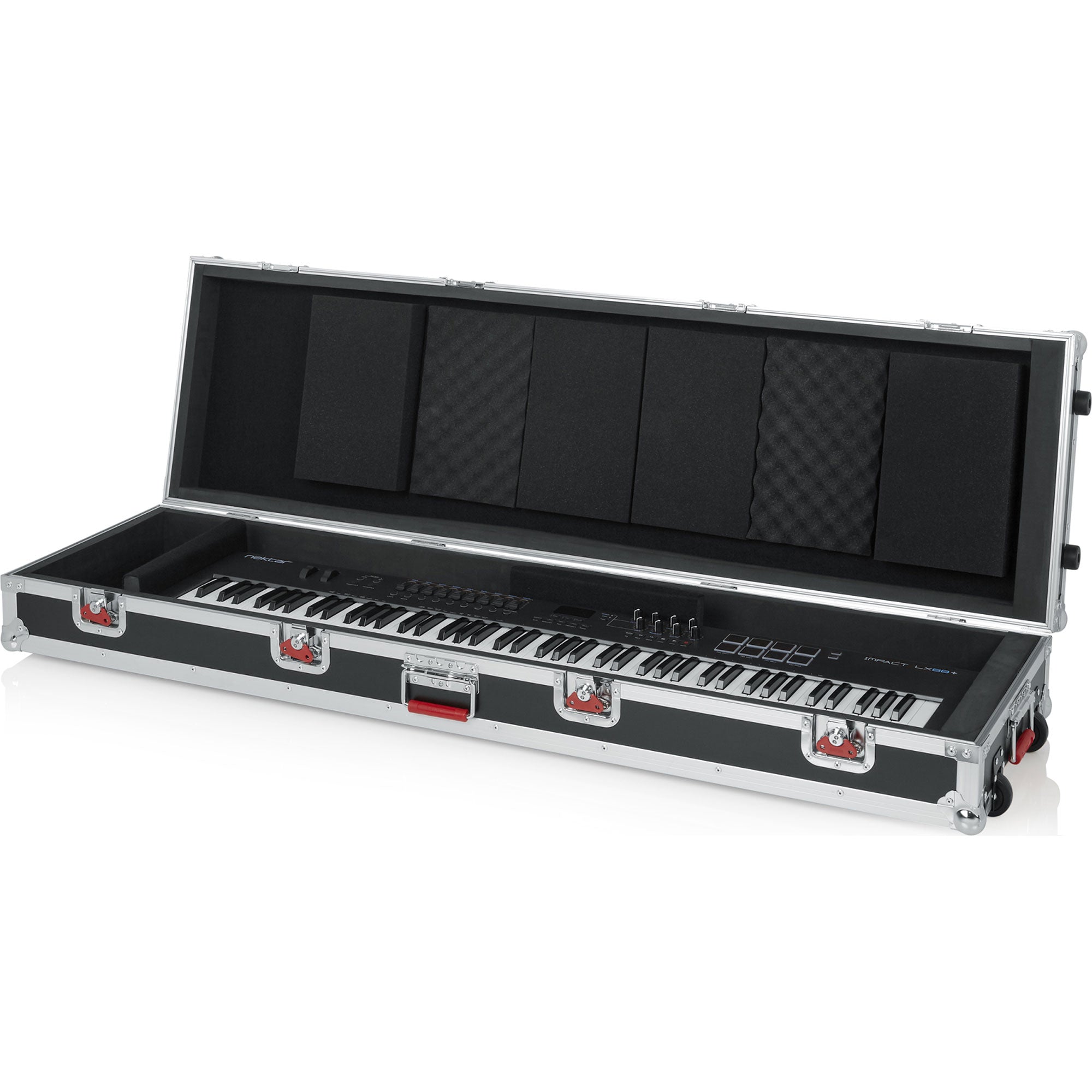 Gator Cases G-TOUR-88V2SL Slim 88 Note Keyboard Road Case with Wheels