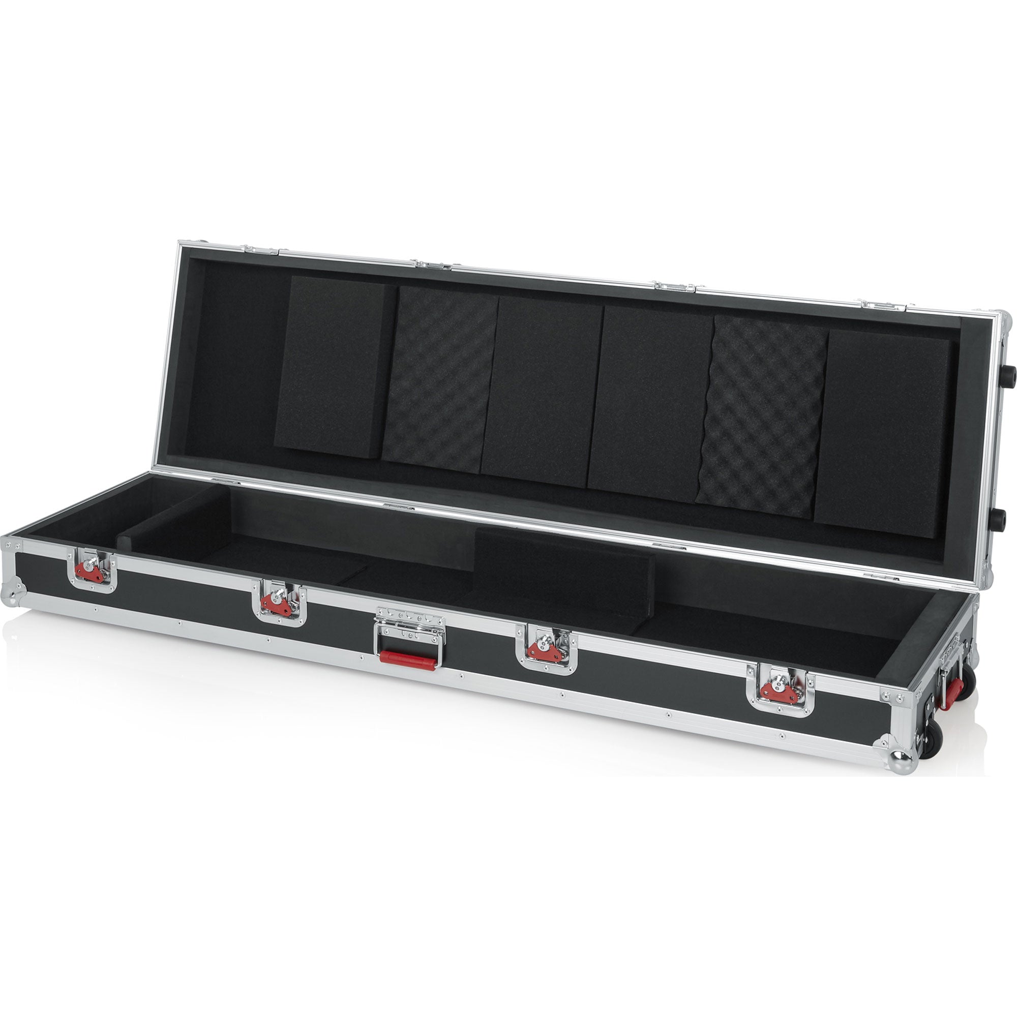 Gator Cases G-TOUR-88V2SL Slim 88 Note Keyboard Road Case with Wheels