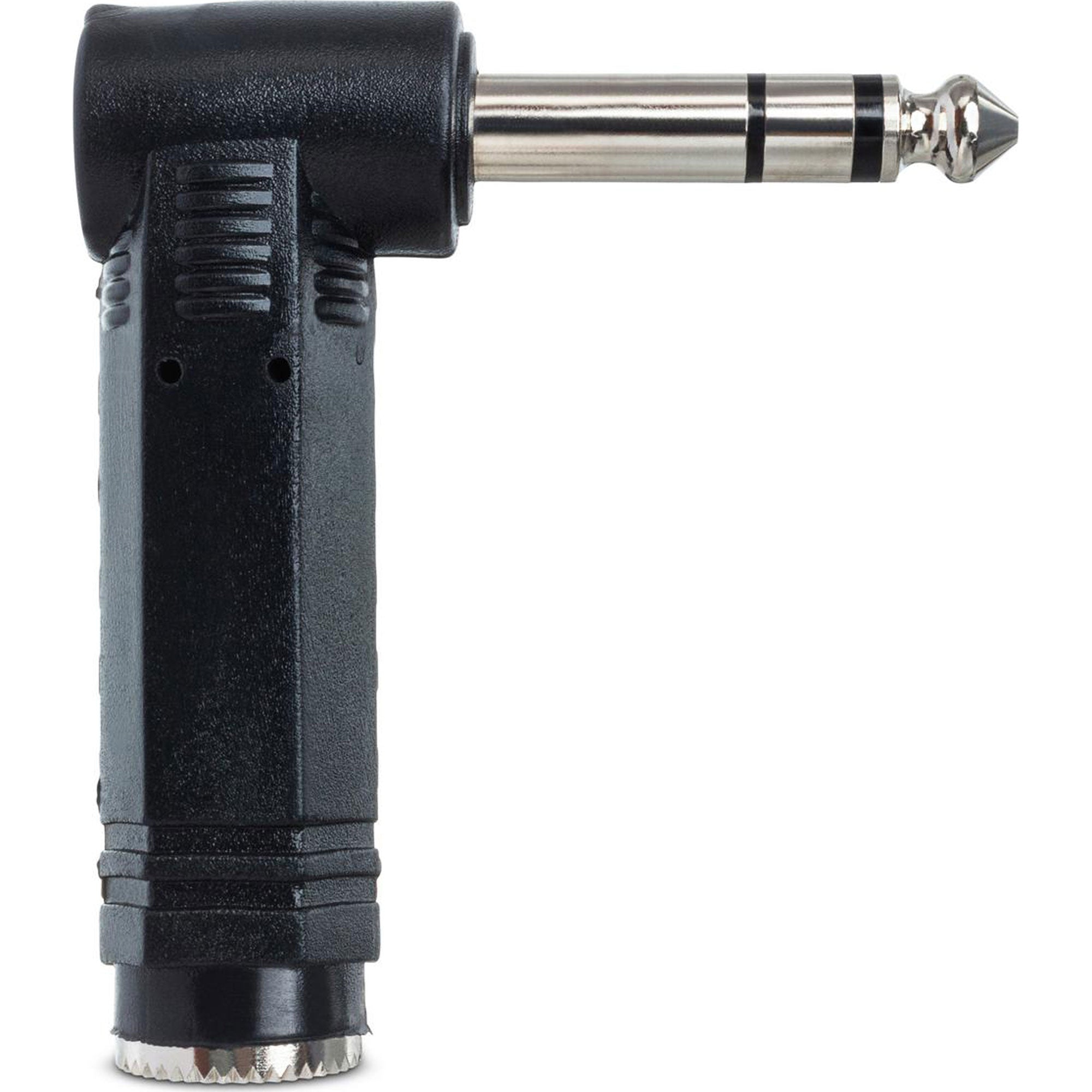 Hosa GPP-273 1/4" TRS Female to Right-Angle 1/4" TRS Male Adapter