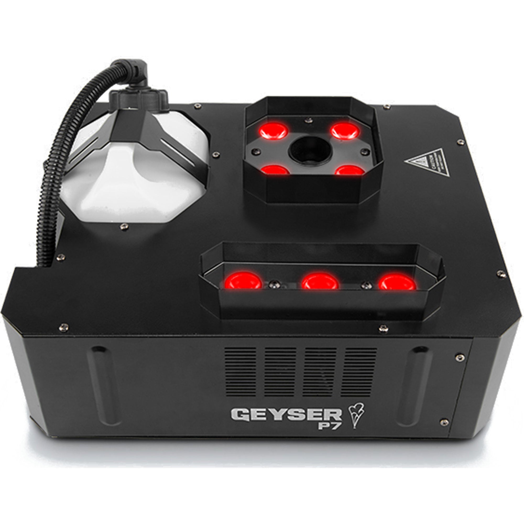 Chauvet DJ Geyser P7 RGBA+UV LED Pyrotechnic-Like Effect Fog Machine with 7 LEDs