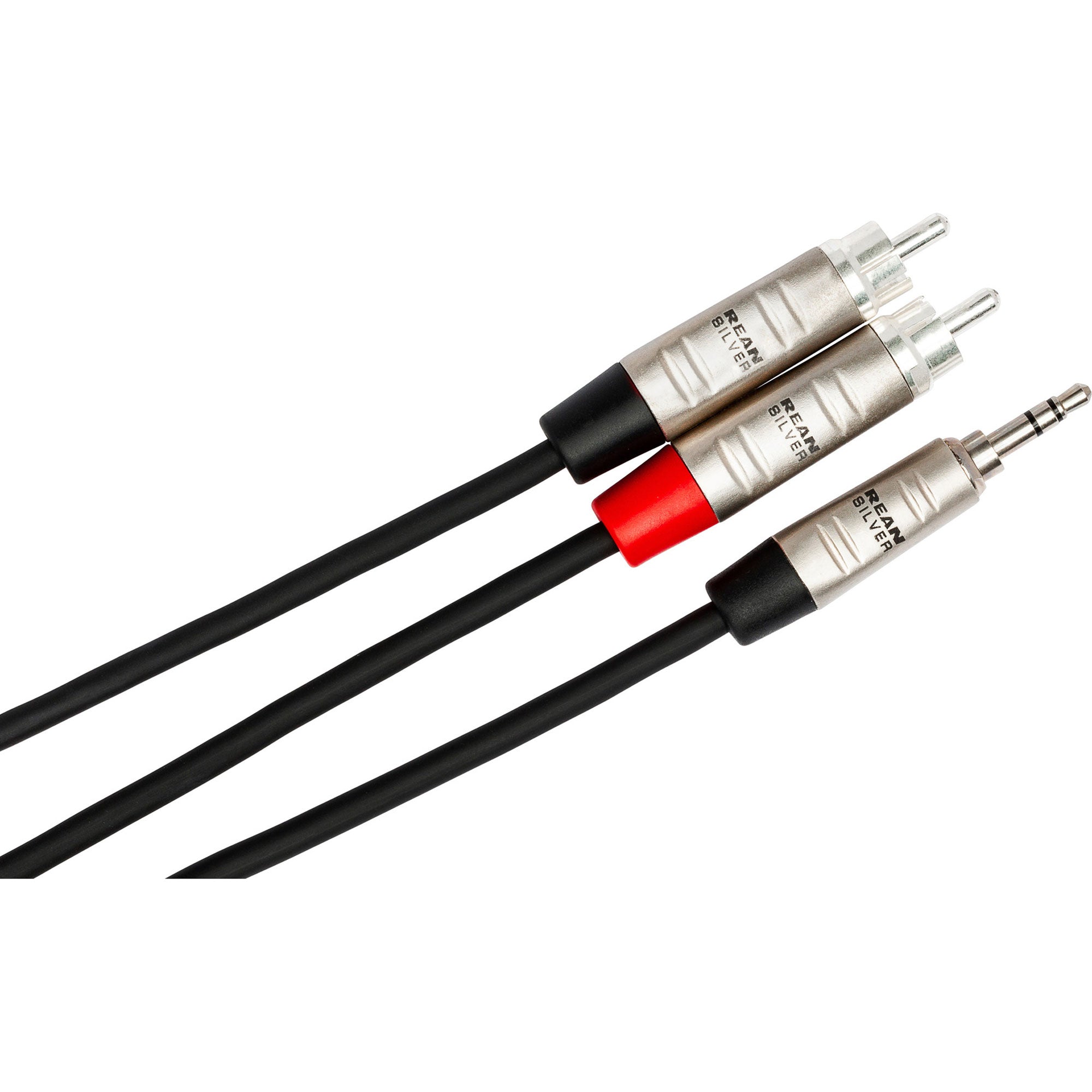 Hosa HMR-006Y REAN 3.5mm TRS to Dual RCA Pro Stereo Breakout Cable (6')