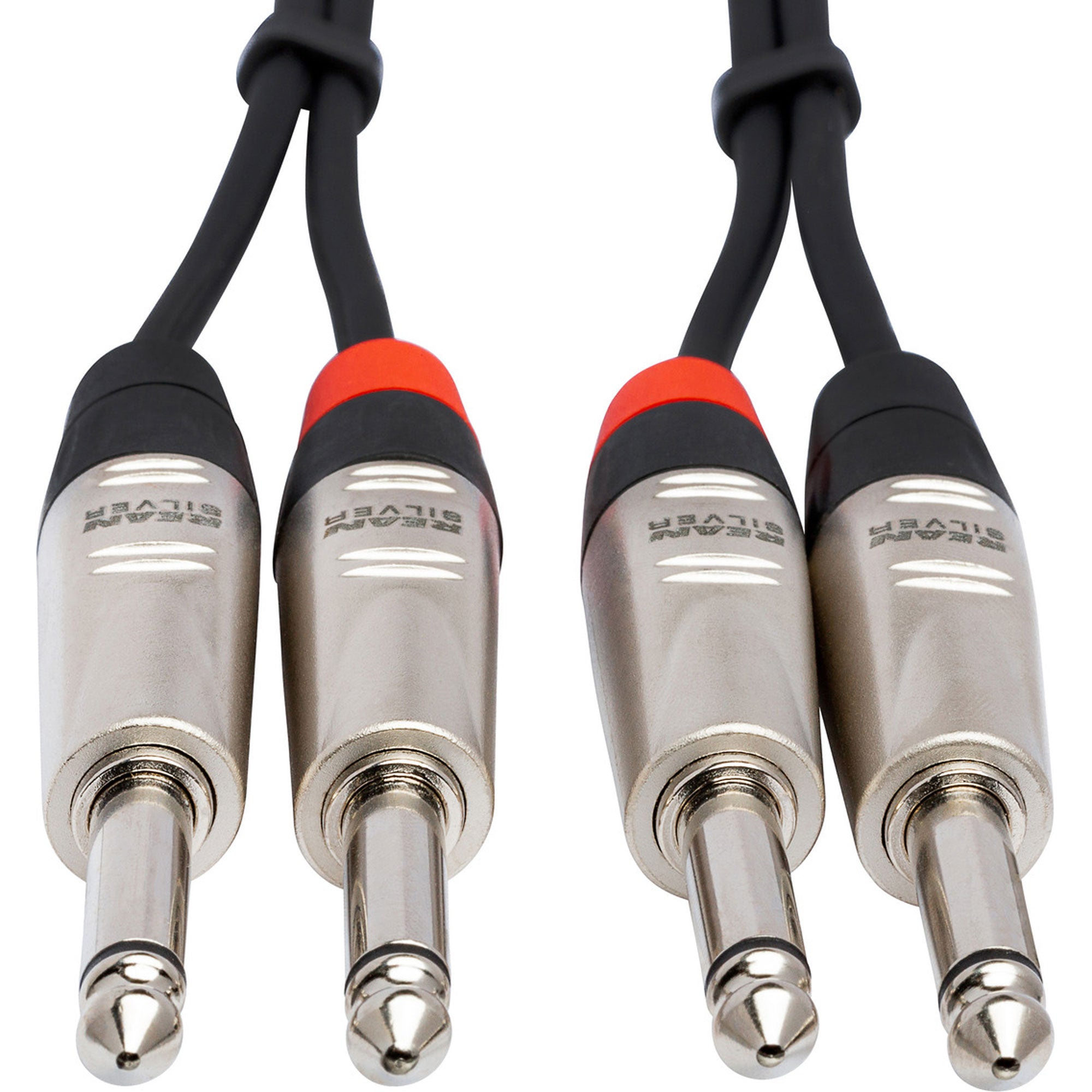 Hosa HPP-001.5X2 REAN Dual 1/4" TS to Dual 1/4" TS Pro Stereo Interconnect Cable (1.5')