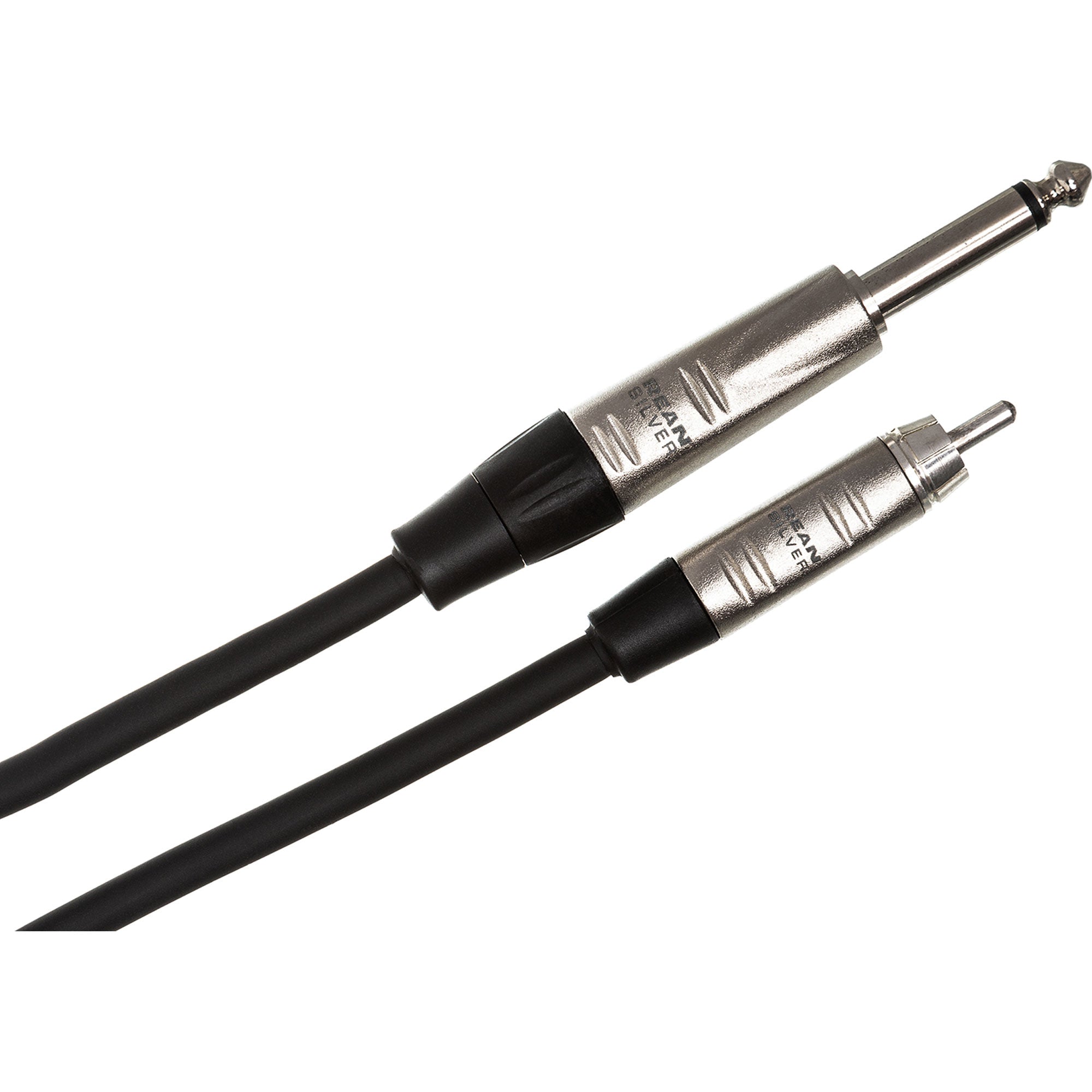 Hosa HPR-003 REAN 1/4" TS to RCA Pro Unbalanced Interconnect Cable (3')