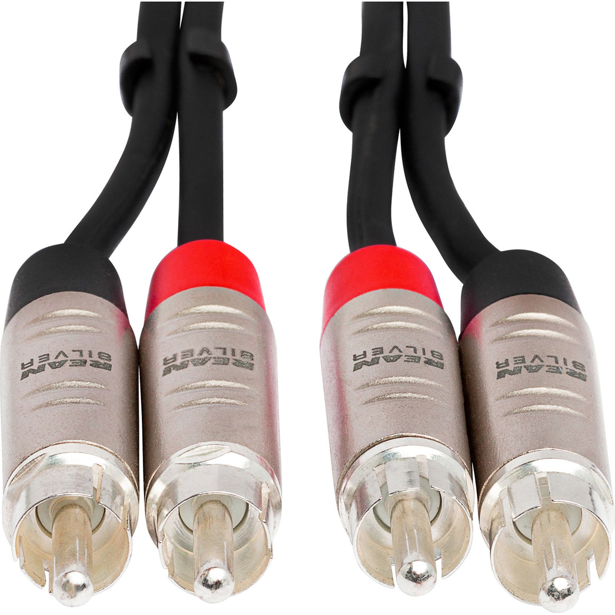 Hosa HRR-015X2 REAN Dual RCA to Dual RCA Pro Stereo Interconnect Cable (15')