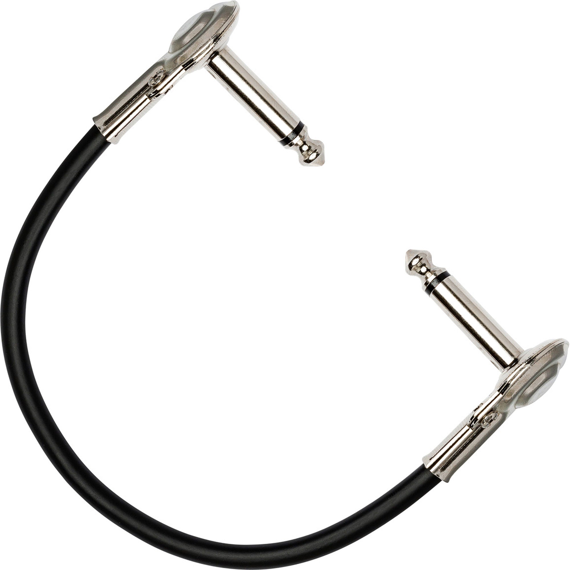 Hosa IRG-101 Low-Profile Right-Angle 1/4" TS Guitar Patch Cable (1')