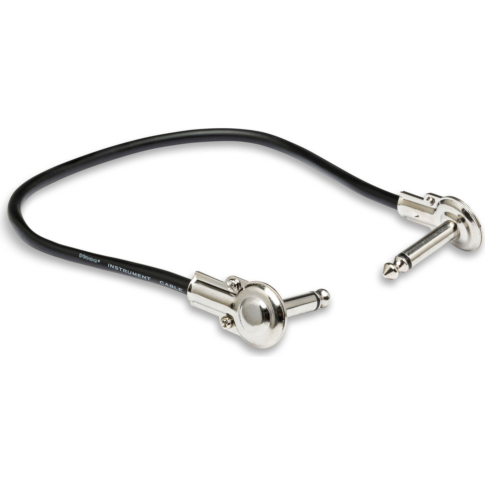 Hosa IRG-101 Low-Profile Right-Angle 1/4" TS Guitar Patch Cable (1')