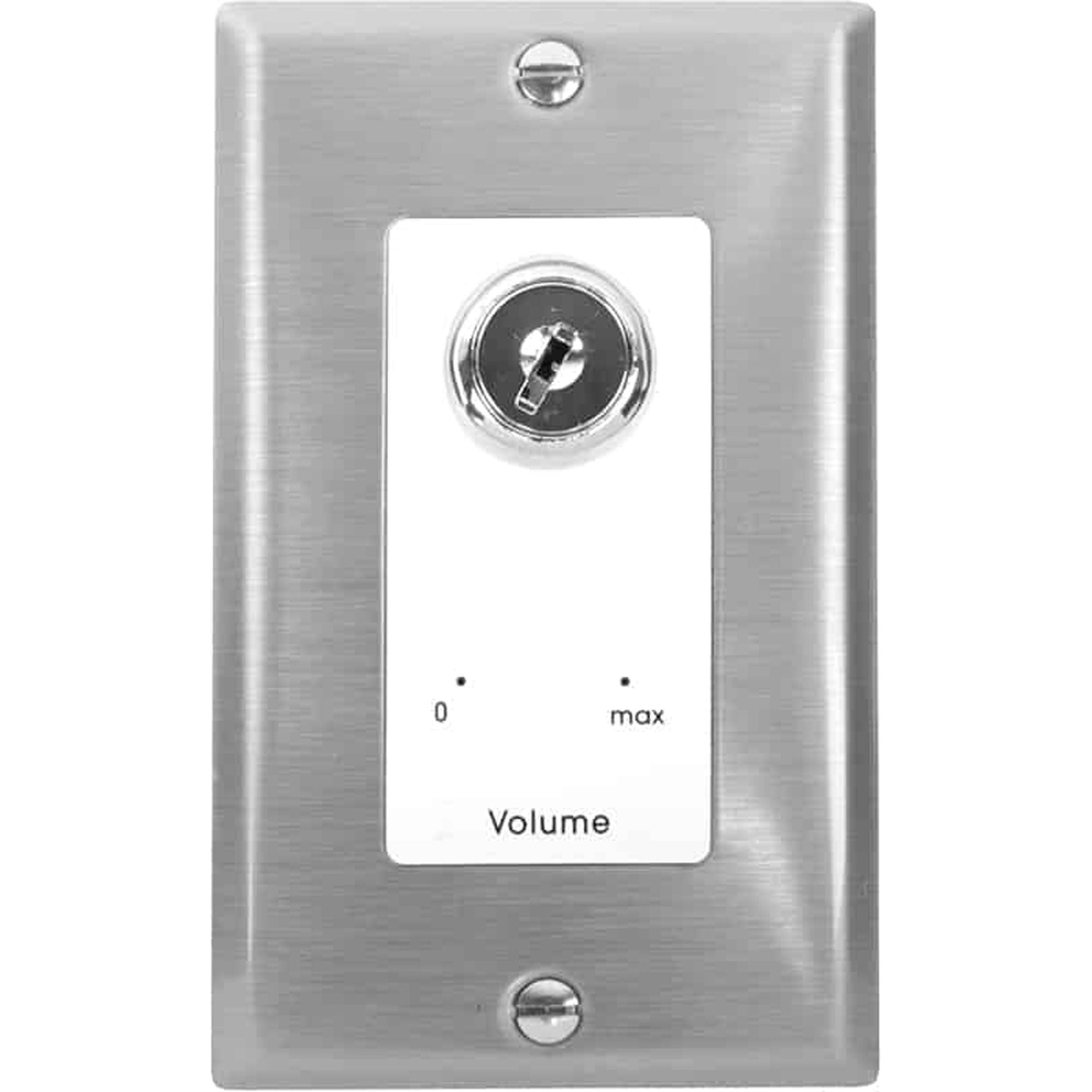 Lowell KL100-DSW 100W Attenuator with Key Switch (Decora Stainless & White)