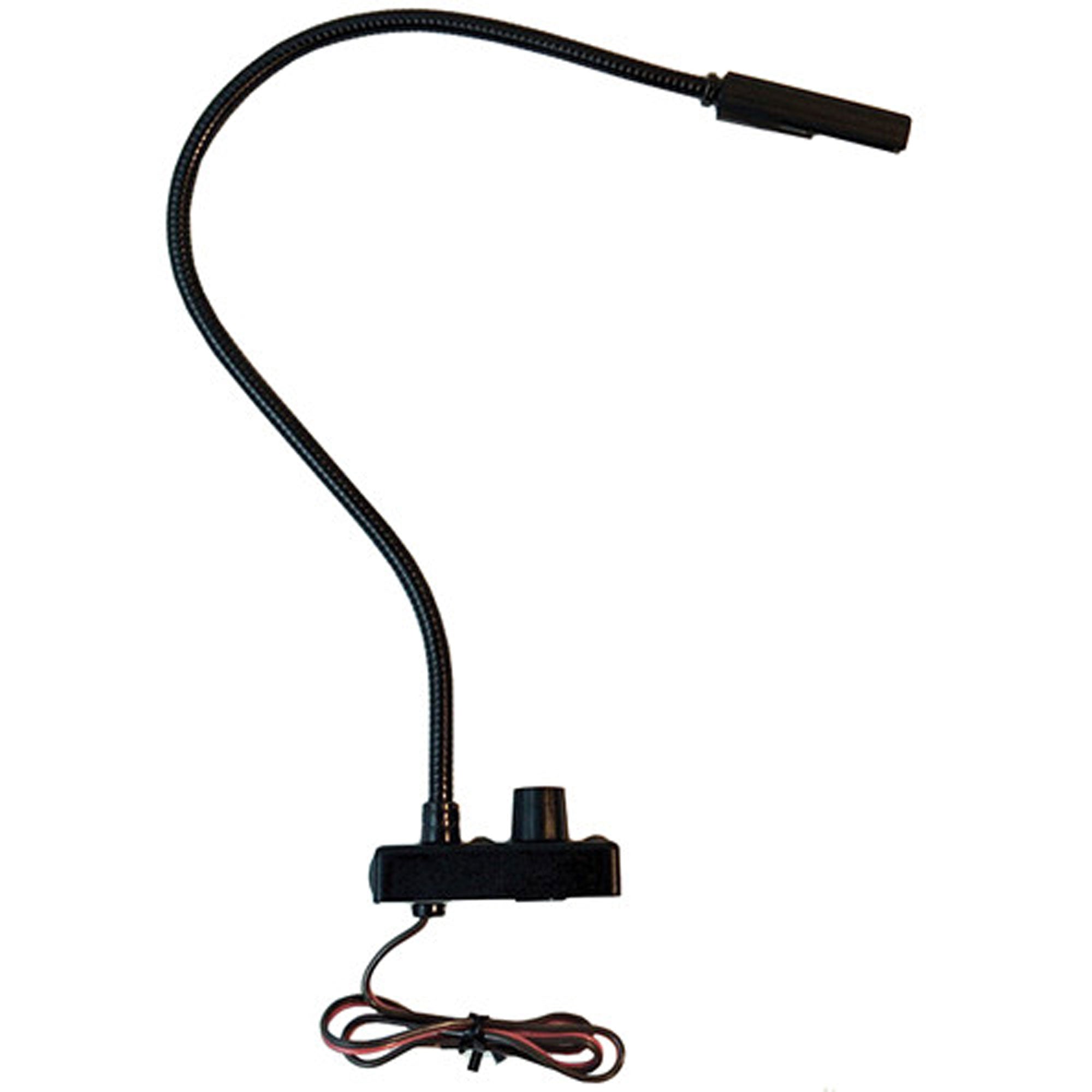 Littlite CC-TB6-LED-AW Task Light, Top Mount Gooseneck, Bottom Mount Cord & Automotive Wiring (6")