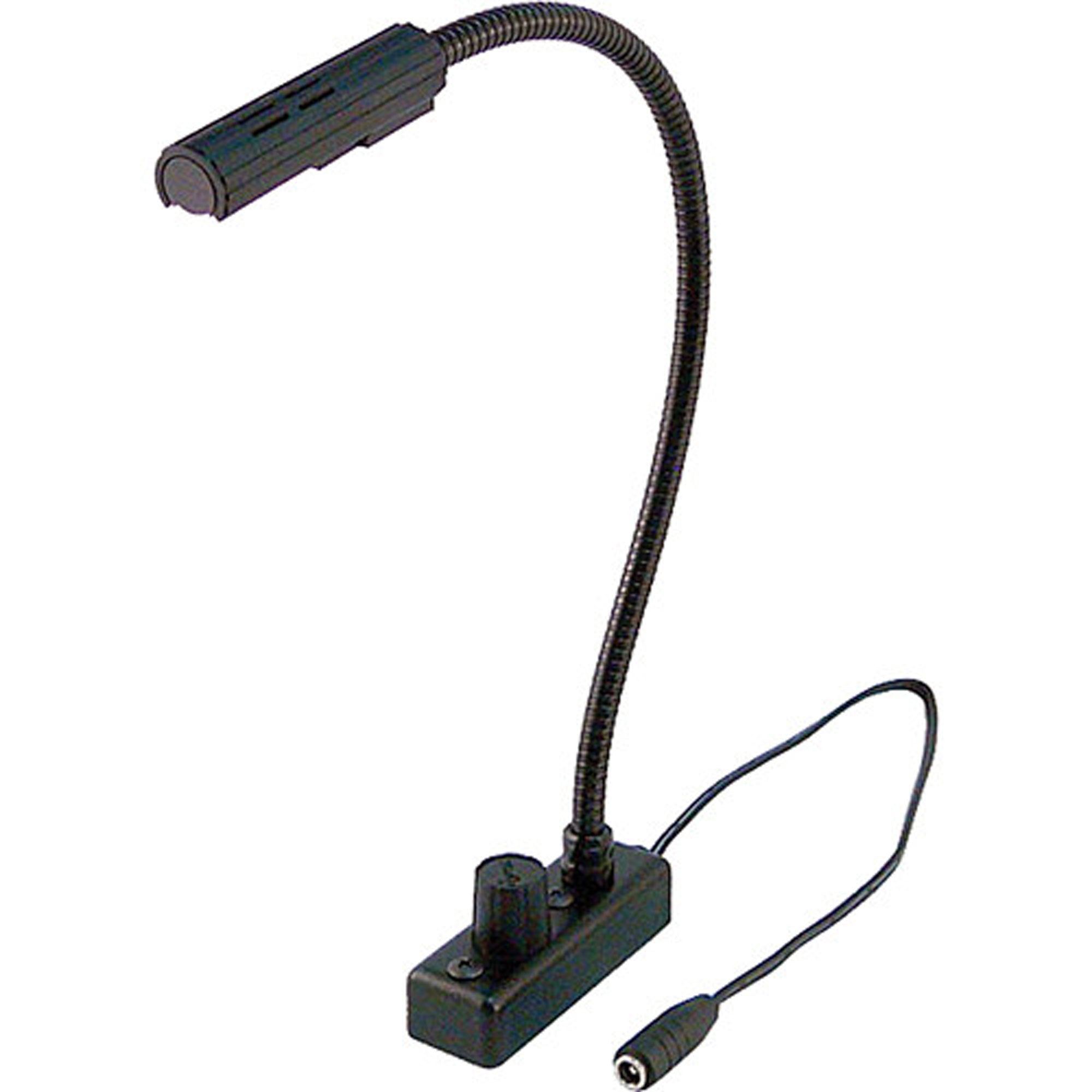 Littlite CC-TE18-LED Task Light, Top Mount Gooseneck, End Mount Cord & US Power Supply (18")