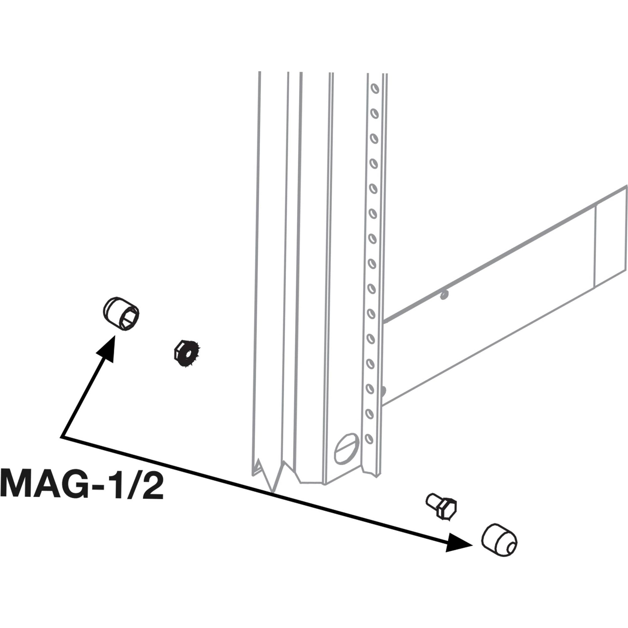 Middle Atlantic MAG-1/2 Magnetic Sockets (2 Pack)