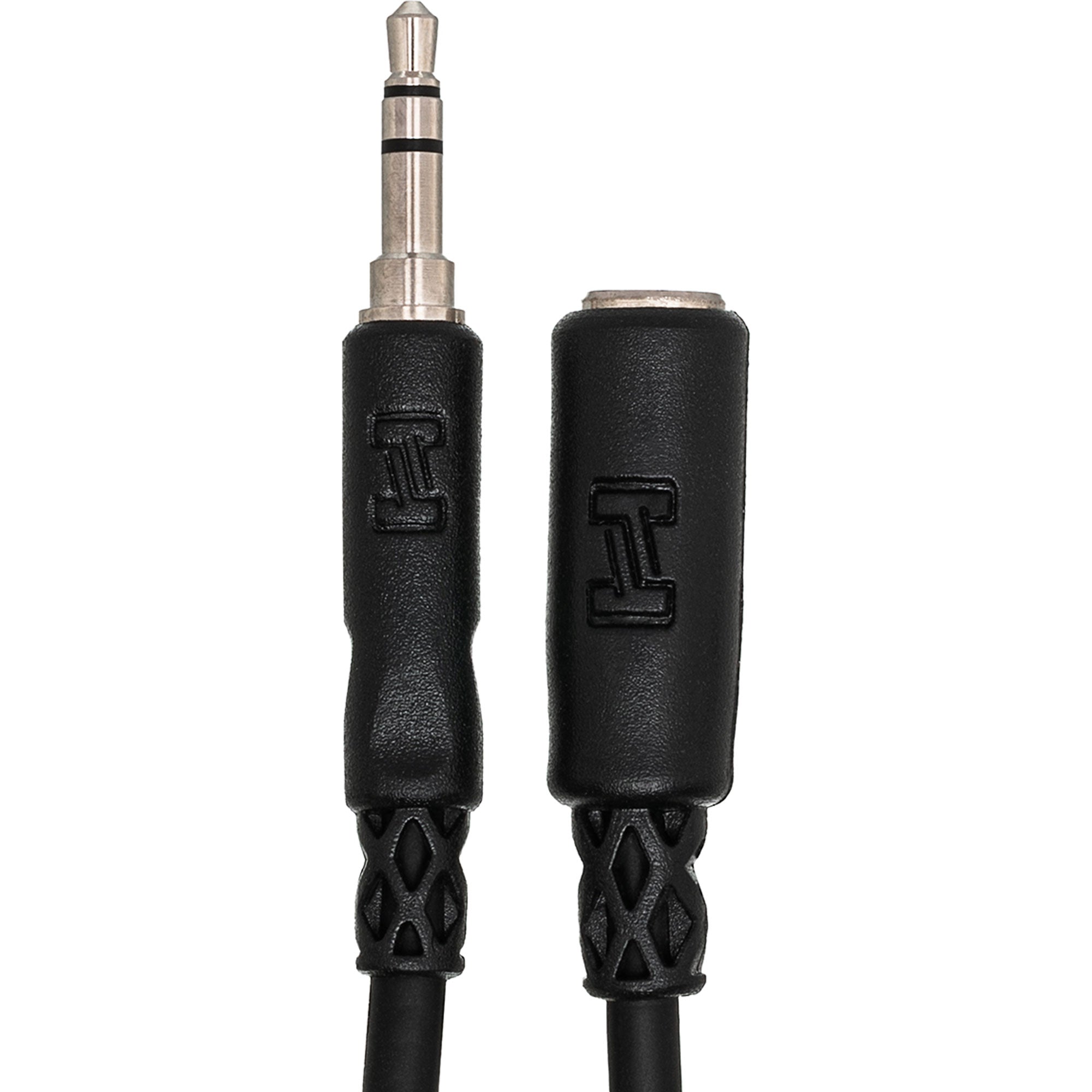 Hosa MHE-102 3.5mm TRS Male to Female Headphone Extension Cable (2')