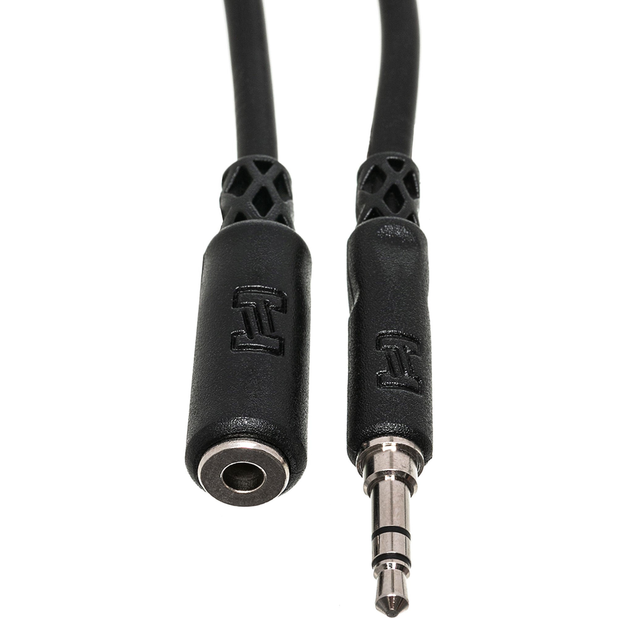 Hosa MHE-102 3.5mm TRS Male to Female Headphone Extension Cable (2')