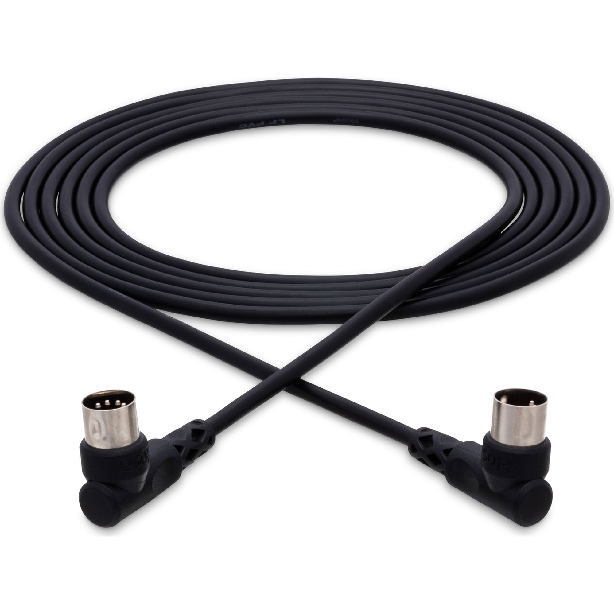 Hosa MID-310RR Right-Angle MIDI Cable (10')