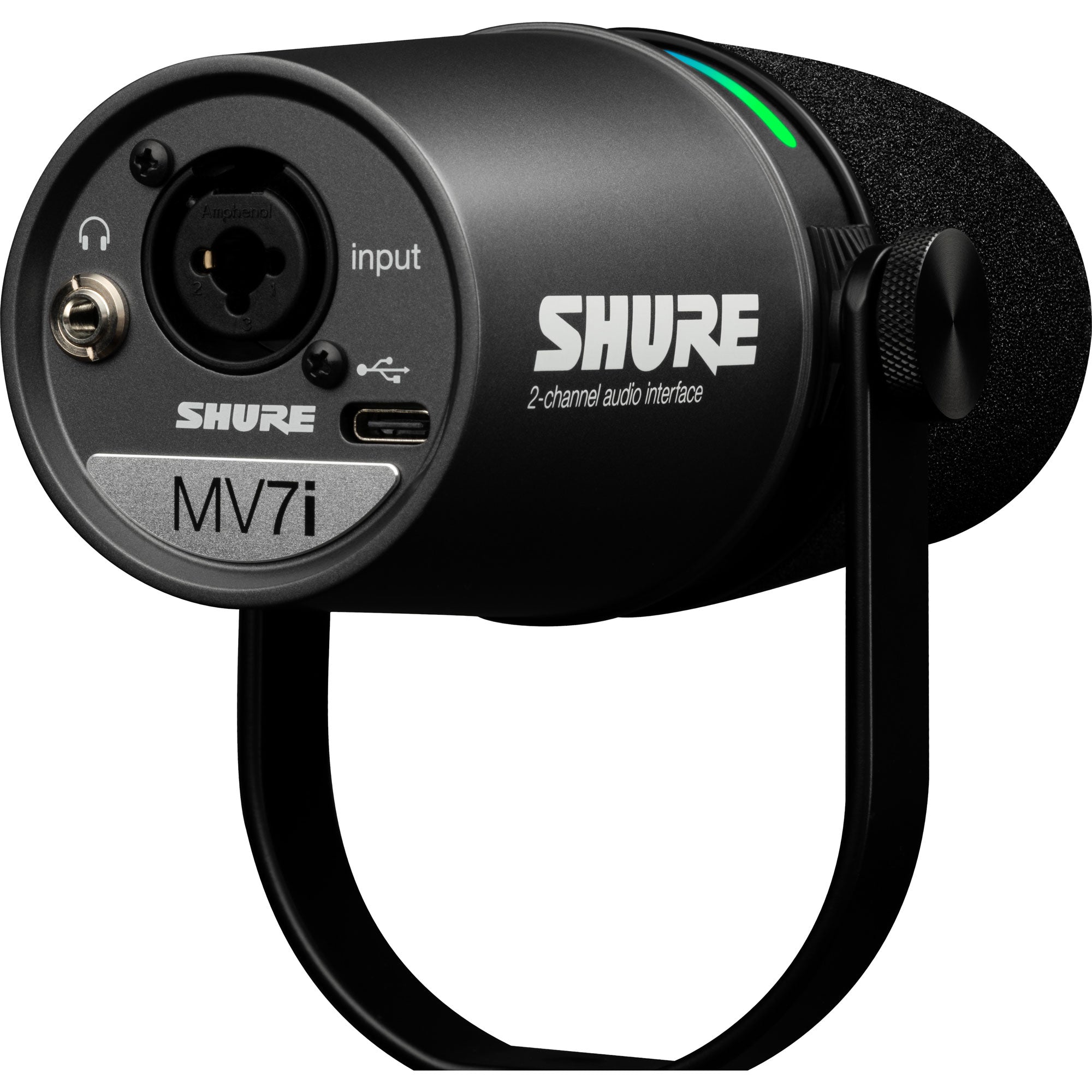 Shure MV7i Smart Microphone and Interface (Black)