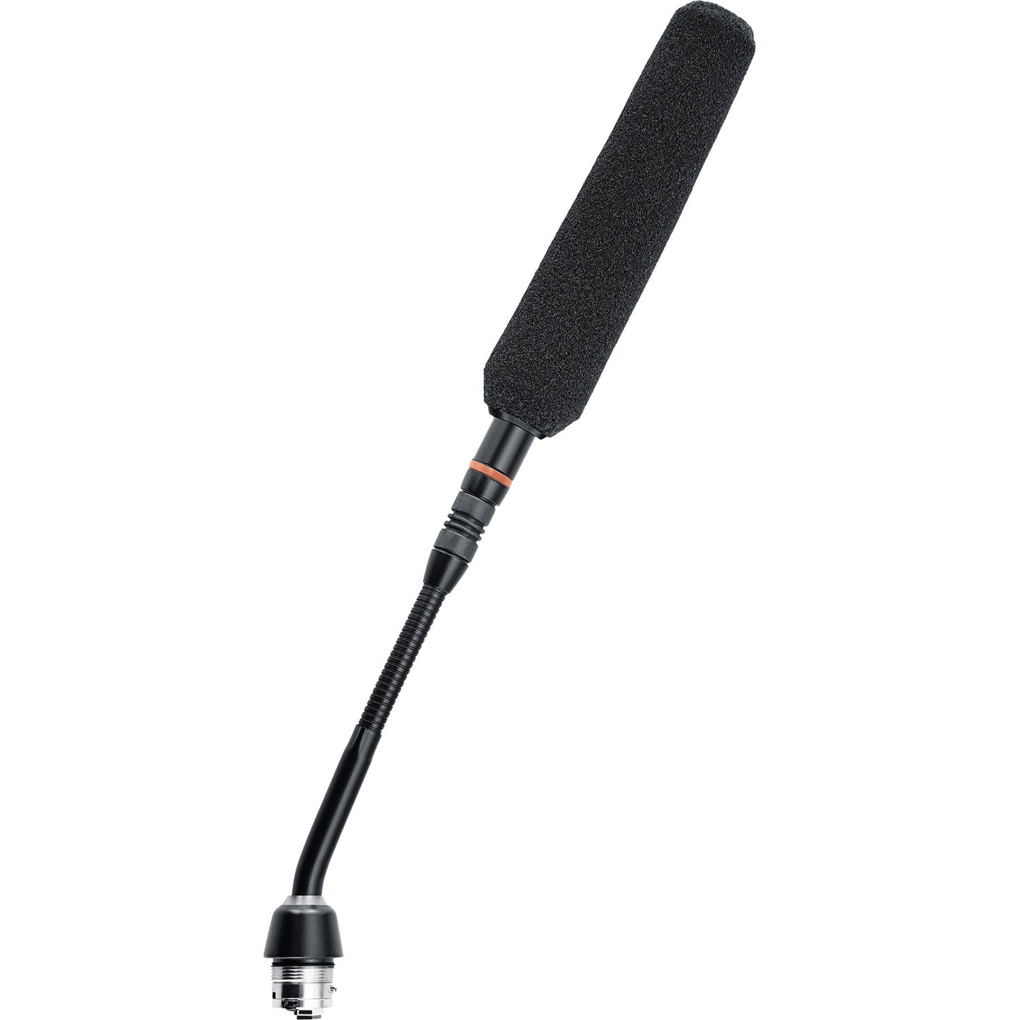 Shure MX405RLP/MS 5" Gooseneck Mic with LED Ring, No Preamp (Black, Mini Shotgun)