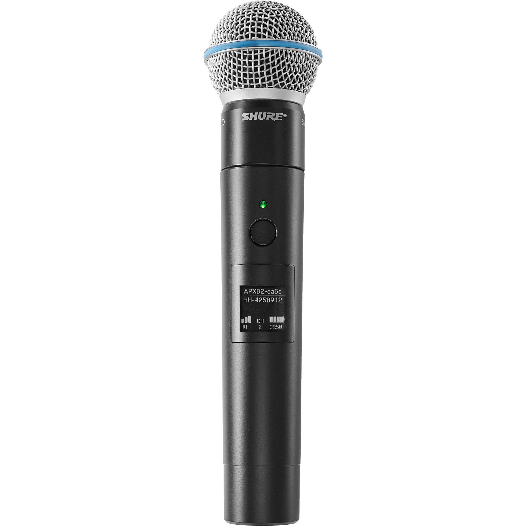 Shure MXW2X/BETA58 MXW neXt 2 Series Handheld Transmitter with Beta58A Capsule (1.9 GHz)