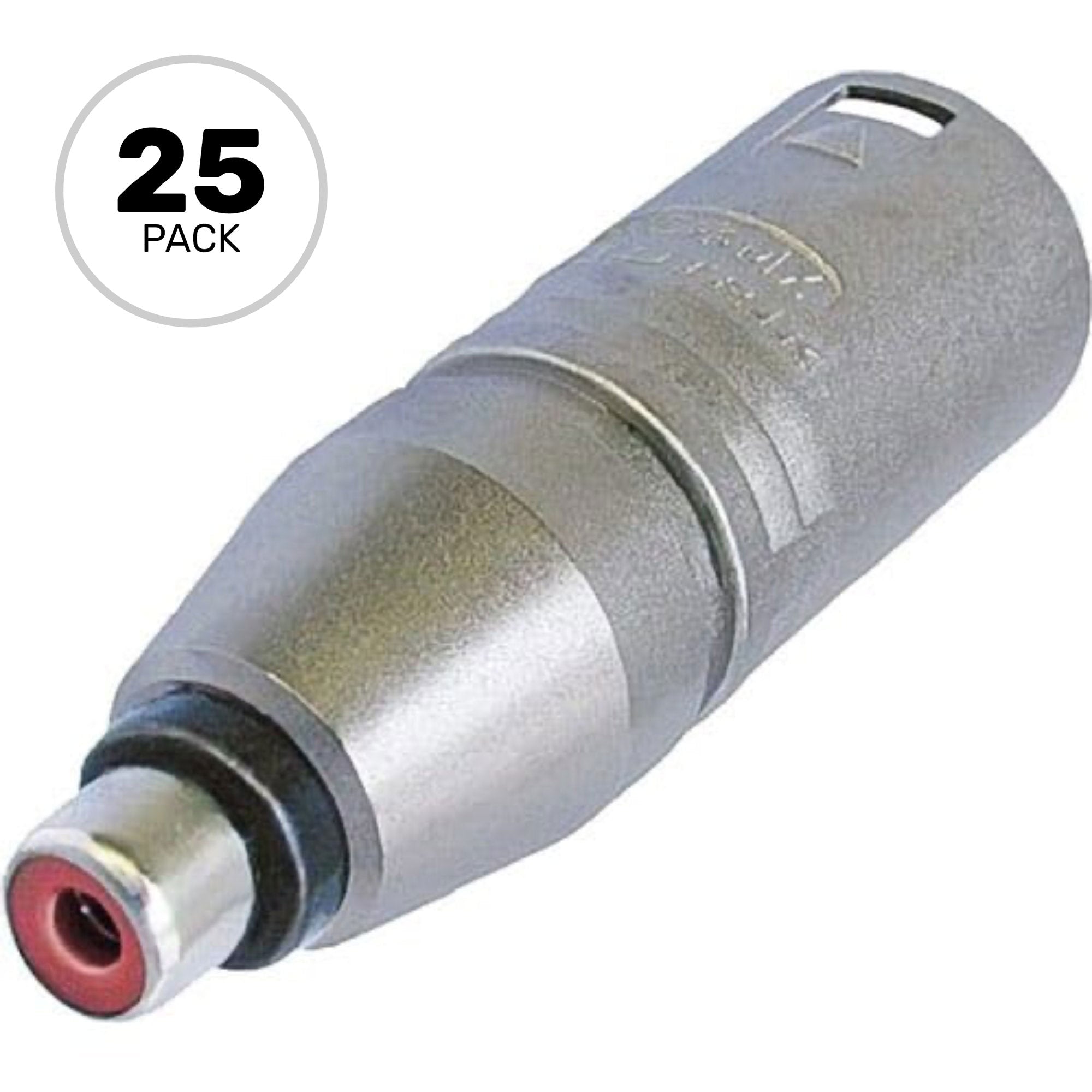 Neutrik NA2MPMF 3-Pin XLR Male to Female RCA Socket Adapter (Box of 25)