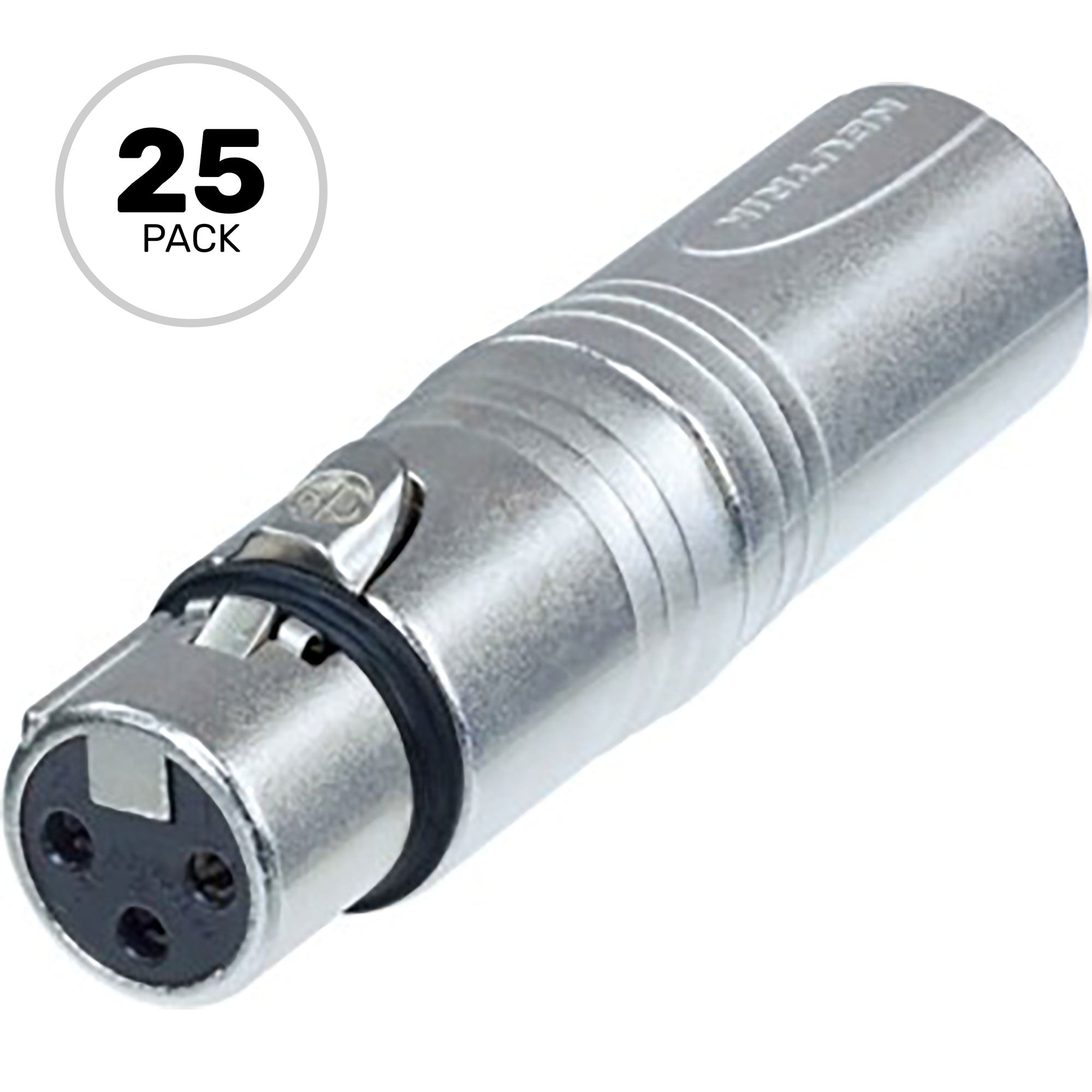 Neutrik NA3FM 3-Pin XLR Female to 3-Pin XLR Male Adapter (Box of 25)