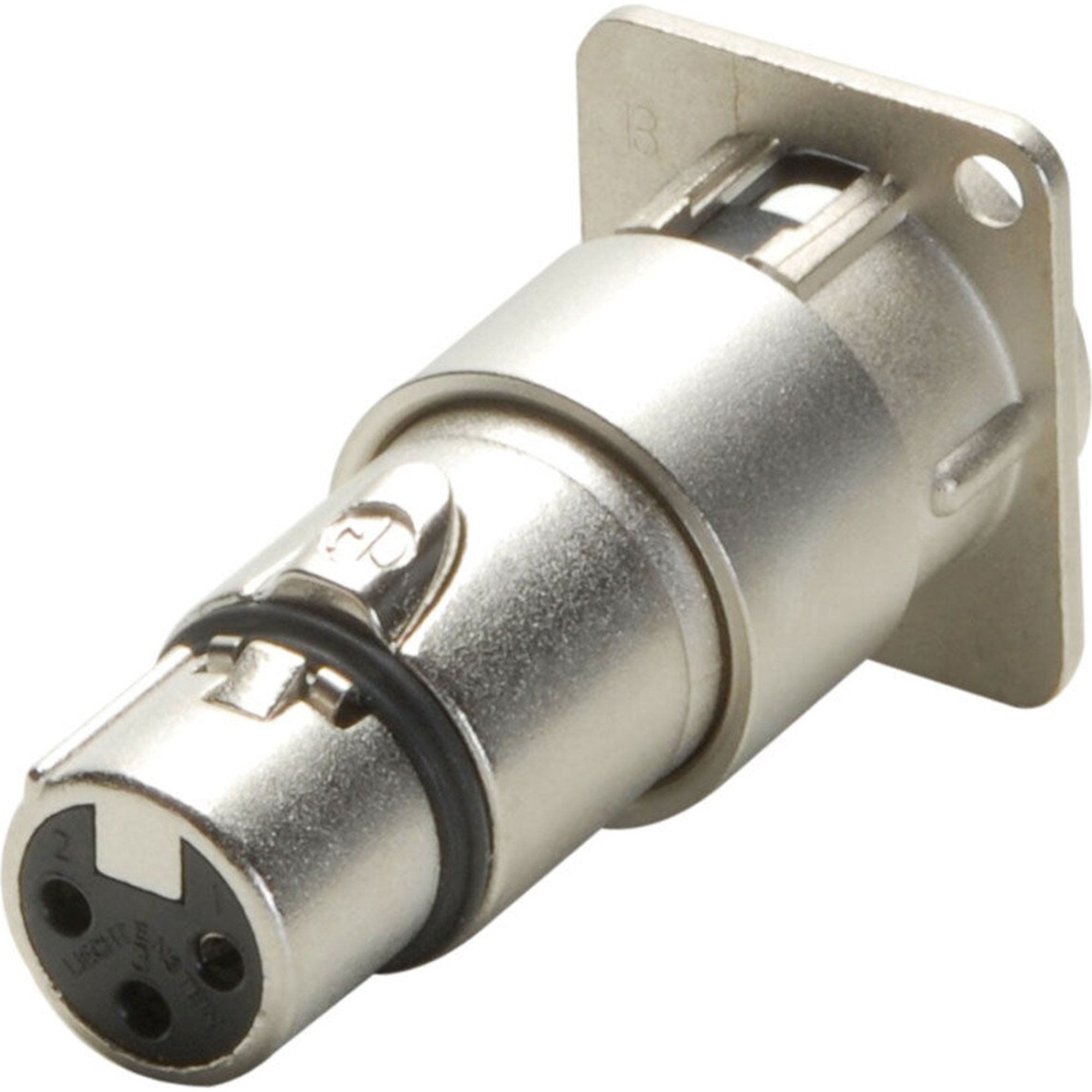 Neutrik NA3MDF 3-Pin XLR Male to 3-Pin XLR Female Feedthrough Adapter (Nickel)