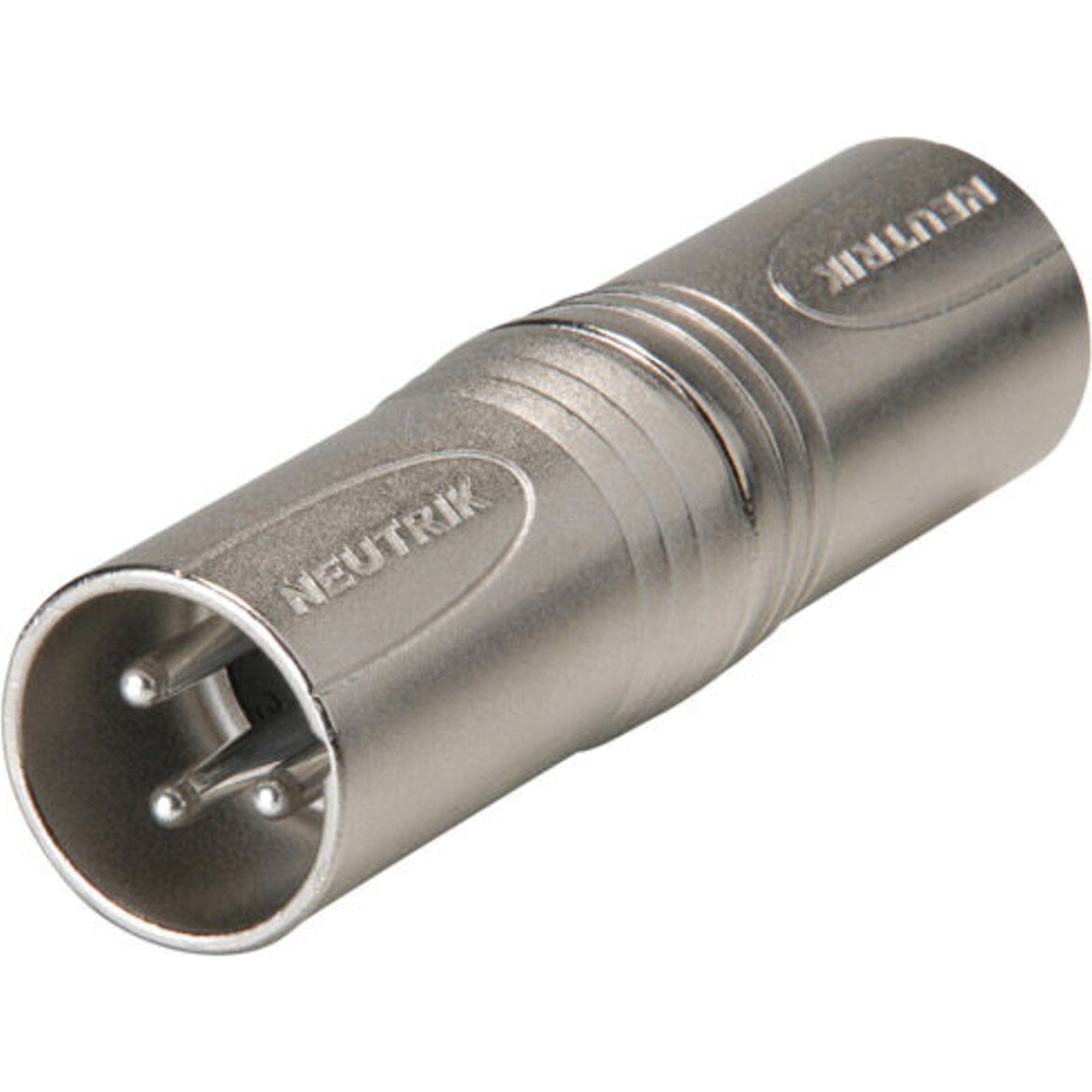 Neutrik NA3MM 3-Pin XLR Male to 3-Pin XLR Male Adapter (Silver)