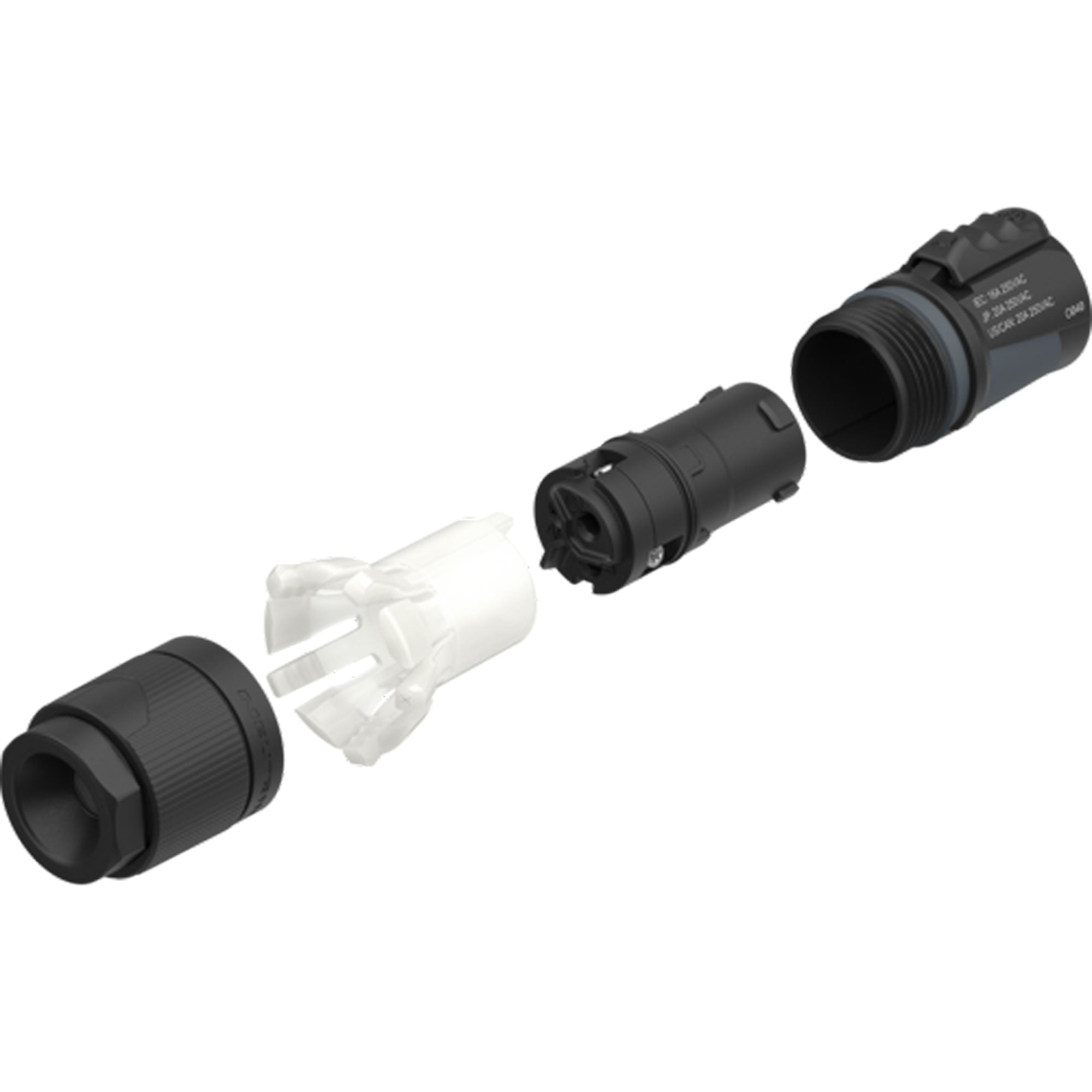 Neutrik NAC3F-TRUE1-L powerCON TRUE1 TOP Locking Cable Connector for 10-16mm Cables (Female, Box of 100)