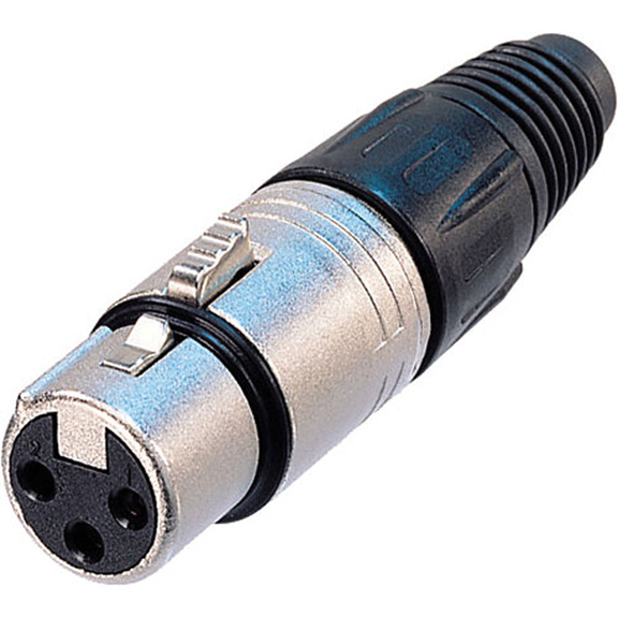 CLEARANCE Neutrik NC3FX Female 3-Pin XLR Cable Connector (Nickel/Silver, While Supplies Last)