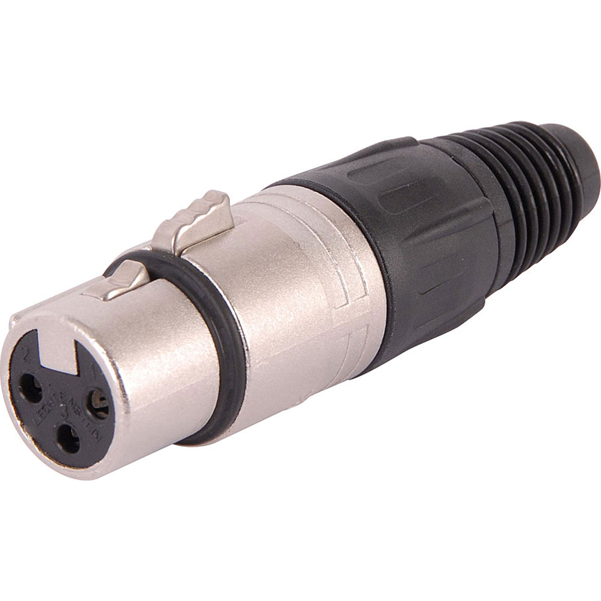 CLEARANCE Neutrik NC3FX Female 3-Pin XLR Cable Connector (Nickel/Silver, While Supplies Last)