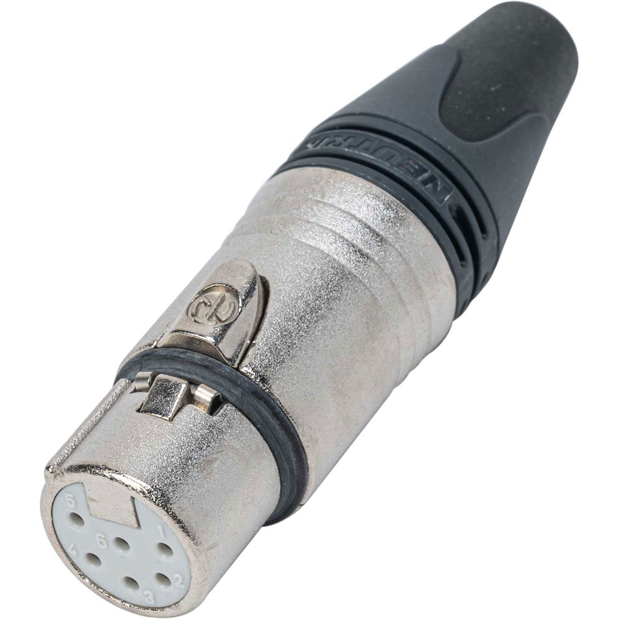 Neutrik NC6FSXX Female 6-Pin XLR Cable Connector with Switchcraft Pin Layout (Nickel/Silver)