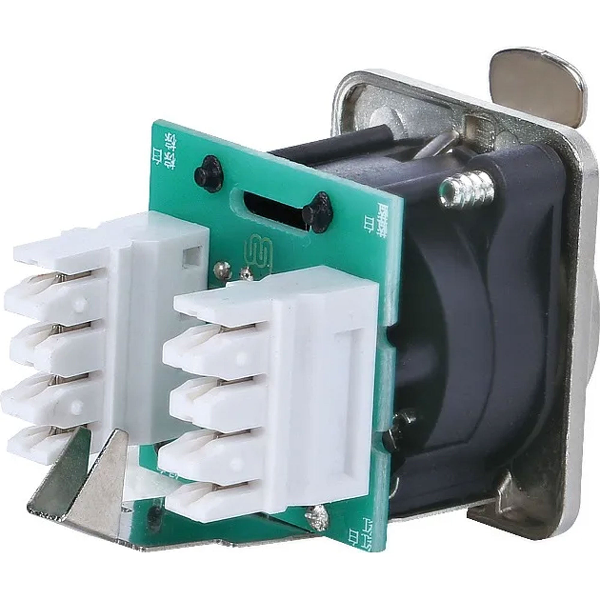 Neutrik NE8FDV-Y110 etherCON RJ45 CAT5e Panel Mount Receptacle with IDC 110 Punch Downs (Nickel)