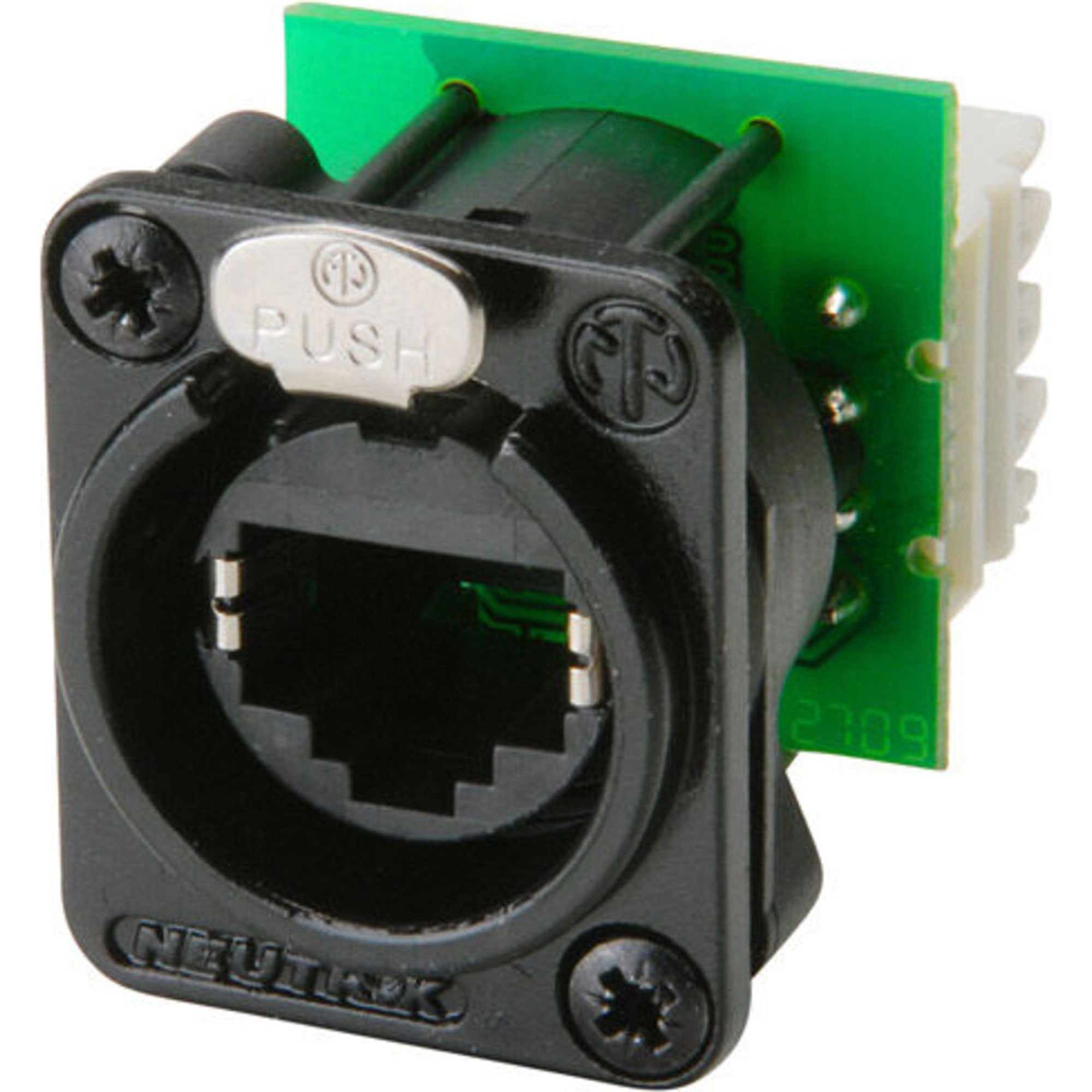 Neutrik NE8FDV-Y110-B etherCON RJ45 Receptacle (Black)