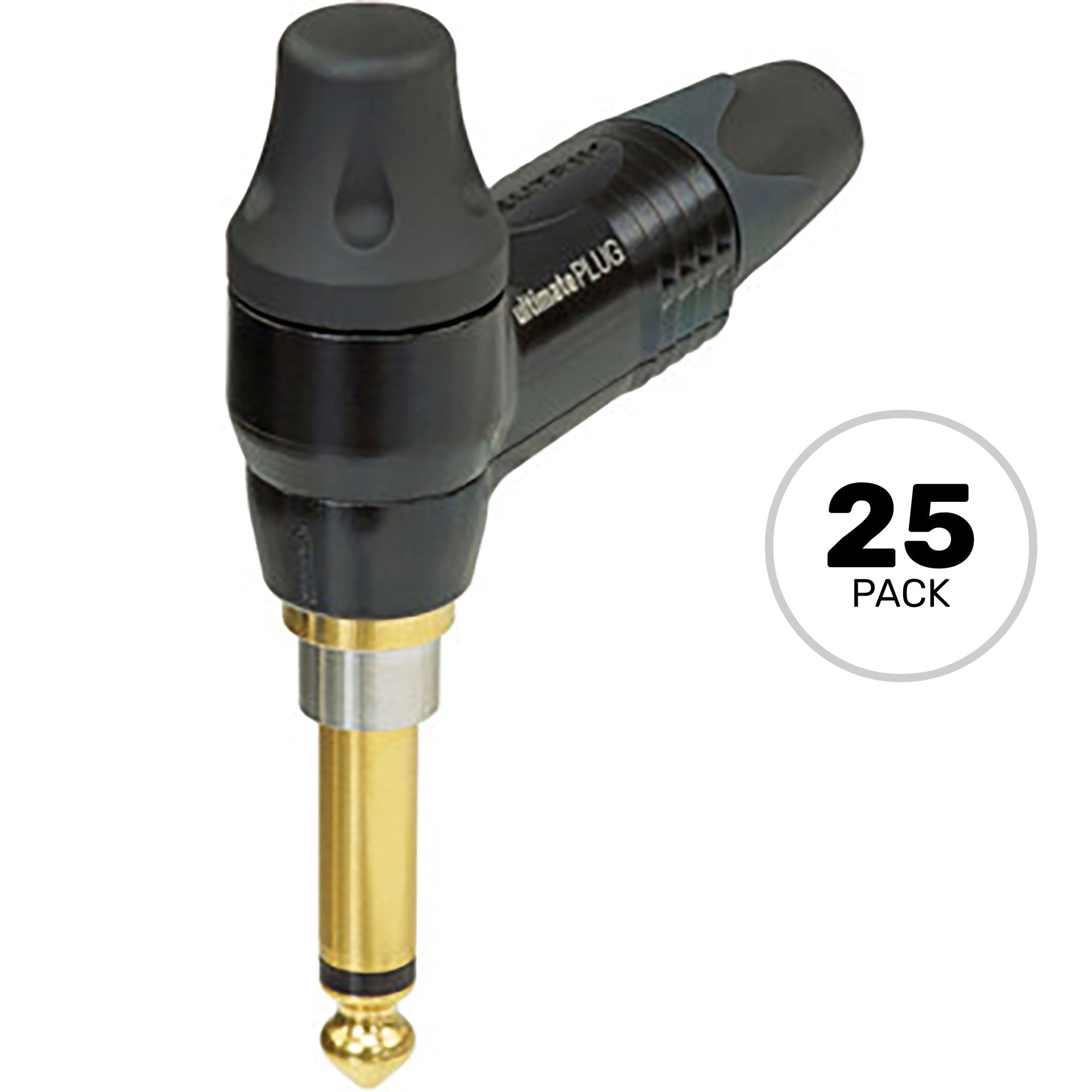 Neutrik NP2RX-ULTIMATE Professional Right-Angle 1/4" TS Mono ultimatePLUG (Box of 25)