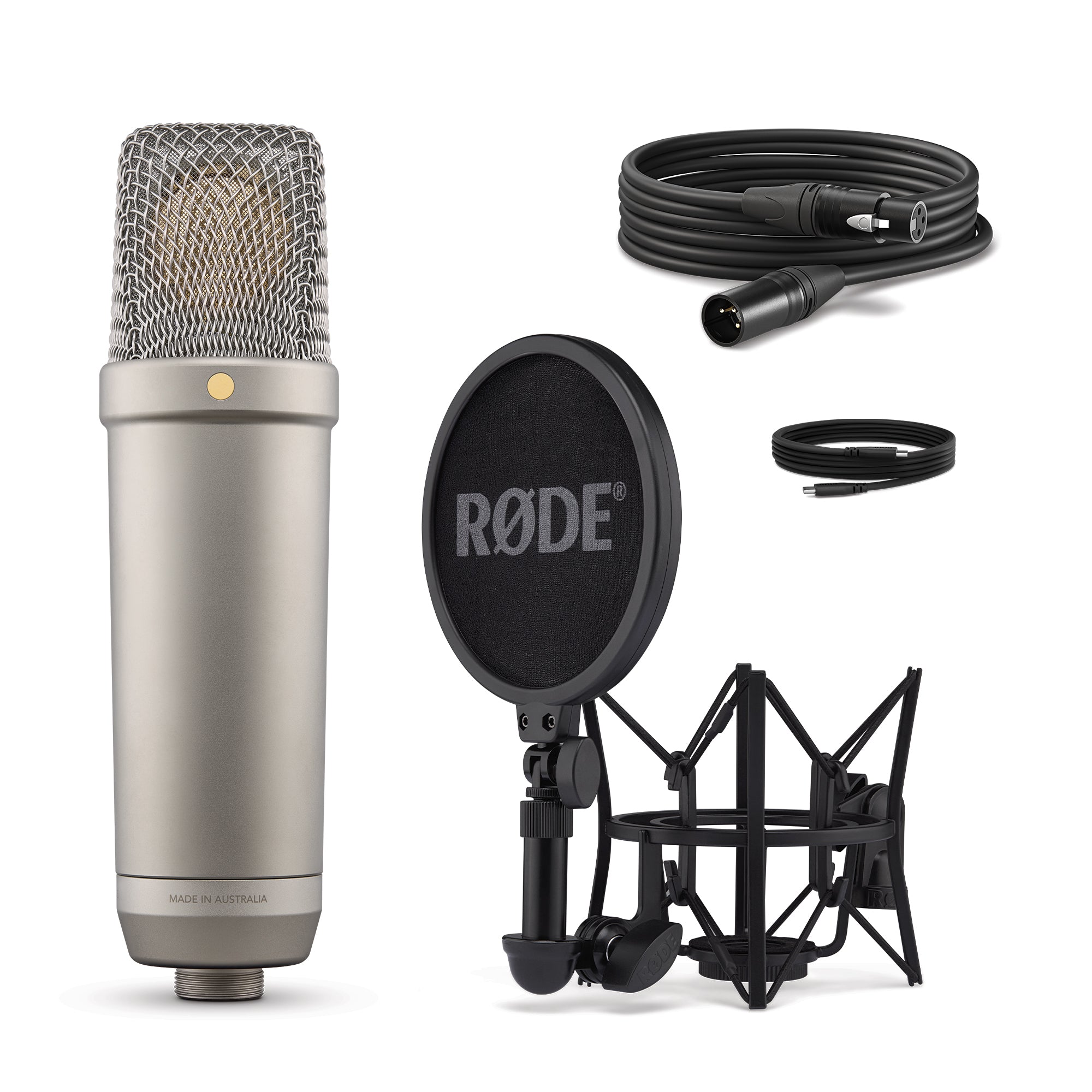 Rode NT1 5th Generation Large-Diaphragm Cardioid Condenser XLR/USB Microphone (Silver)