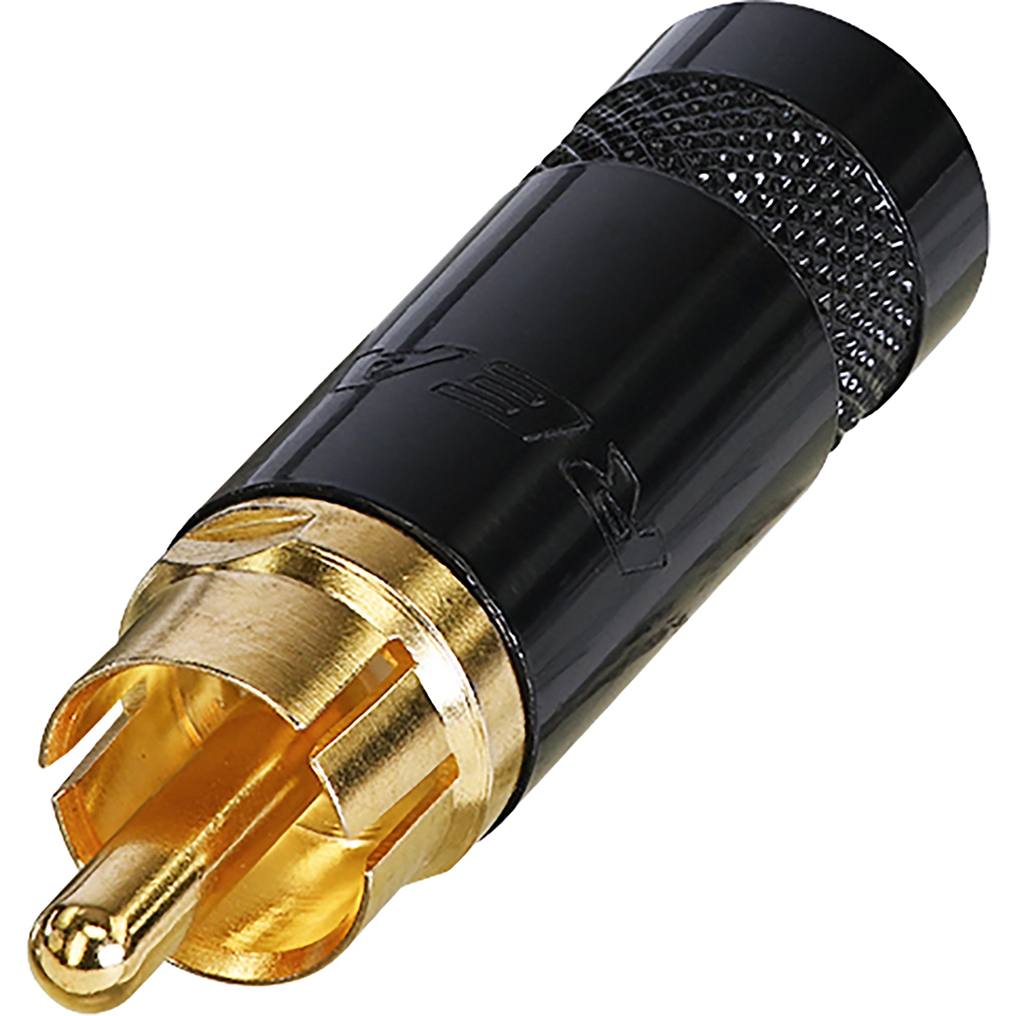 Neutrik Rean NYS352BG Male RCA Phono Plug (Black/Gold)