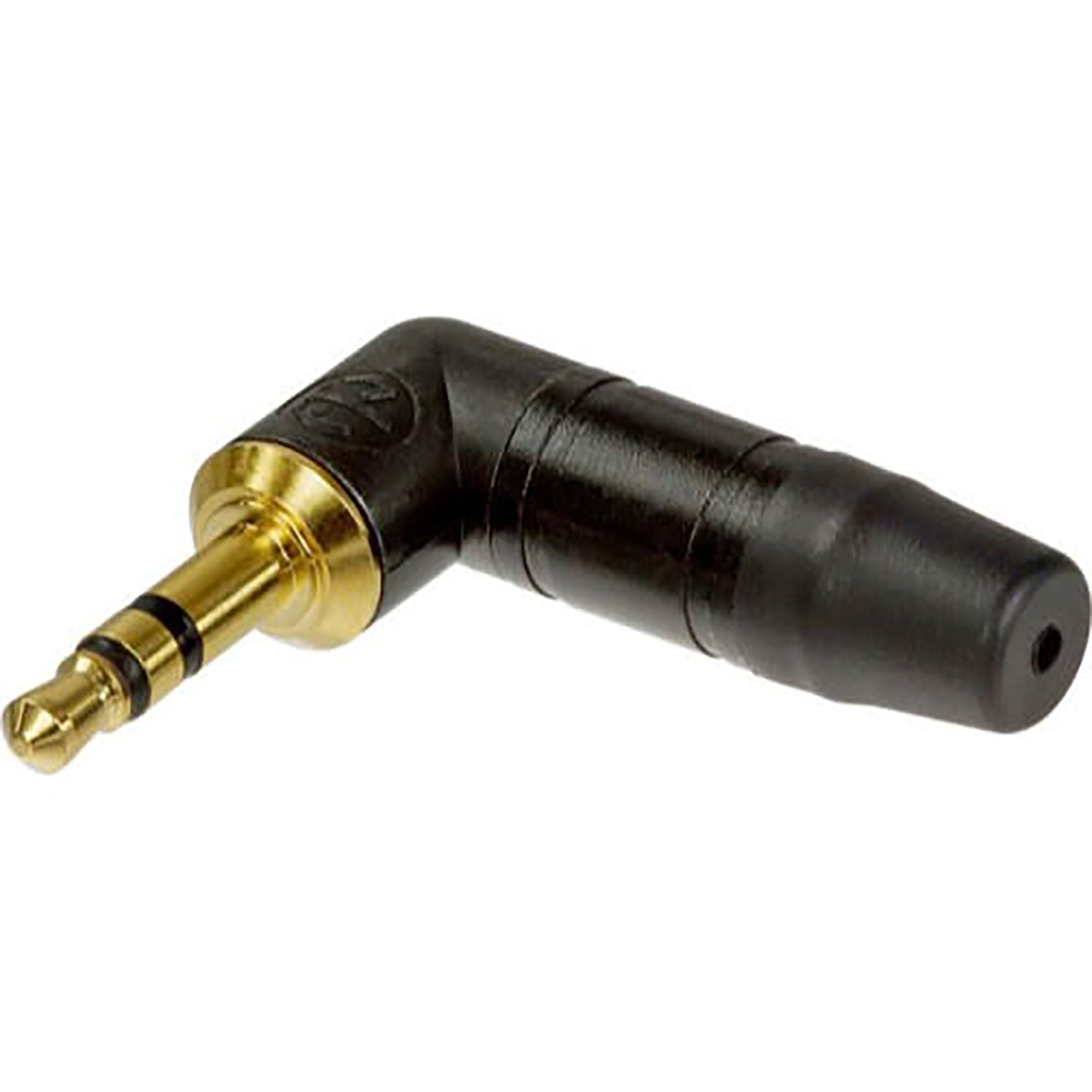 Neutrik NTP3RC-B Right-Angle 3.5mm Stereo Phone Plug (Black/Gold)