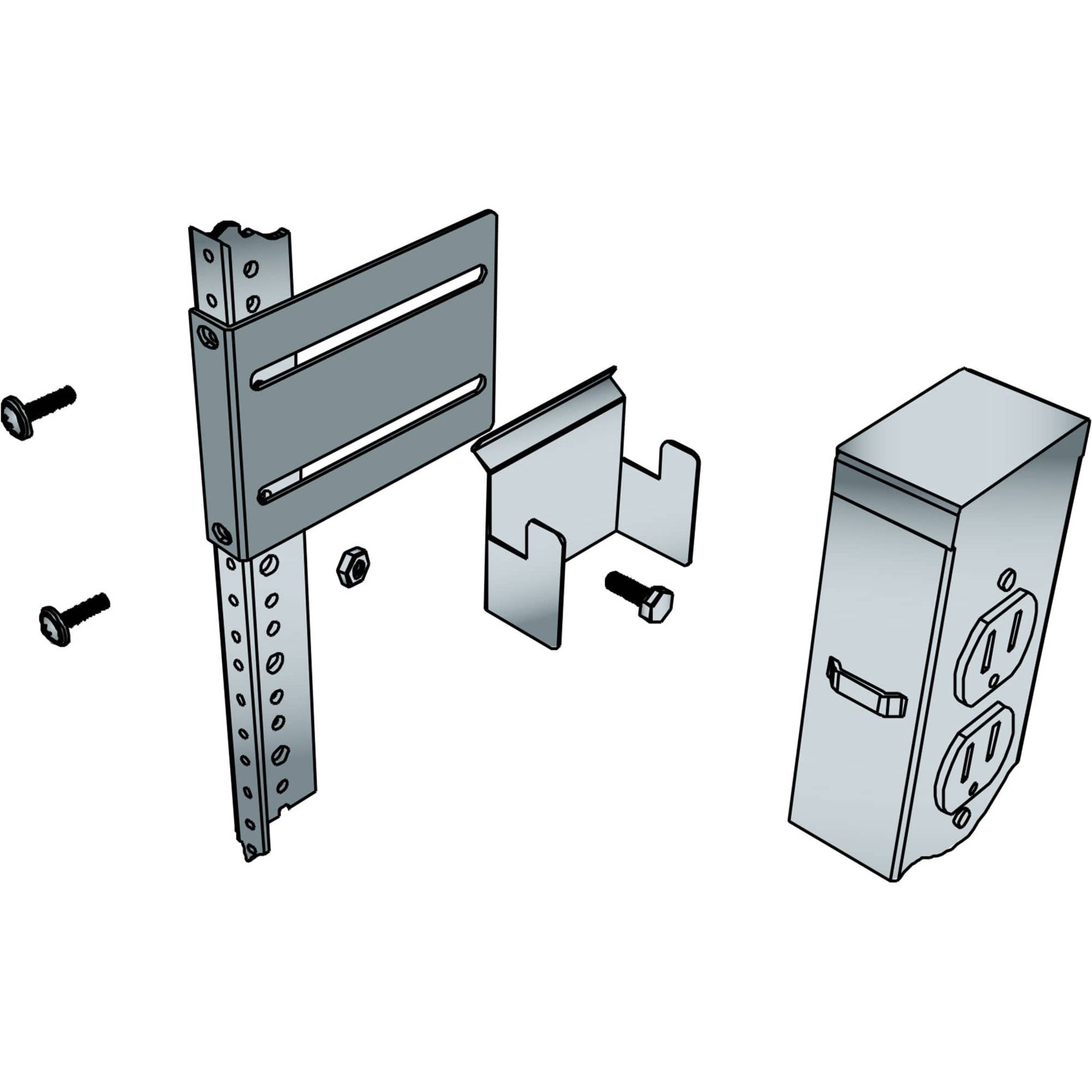 Middle Atlantic PB-5A Vertical Power Strip Brackets