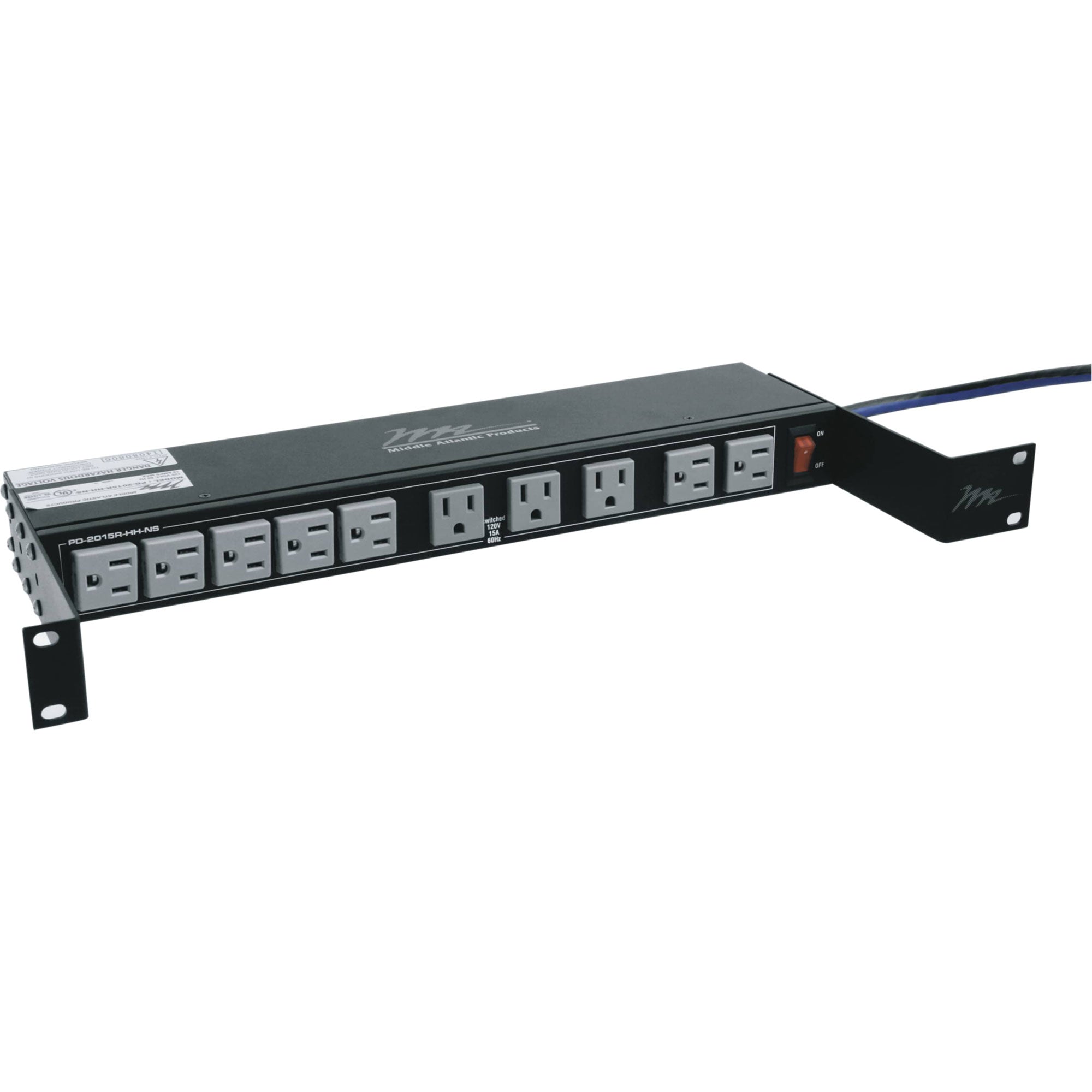 Middle Atlantic PD-2015R-HH-NS Multi-Mount Power Strip (20-Outlet, 15 Amp)