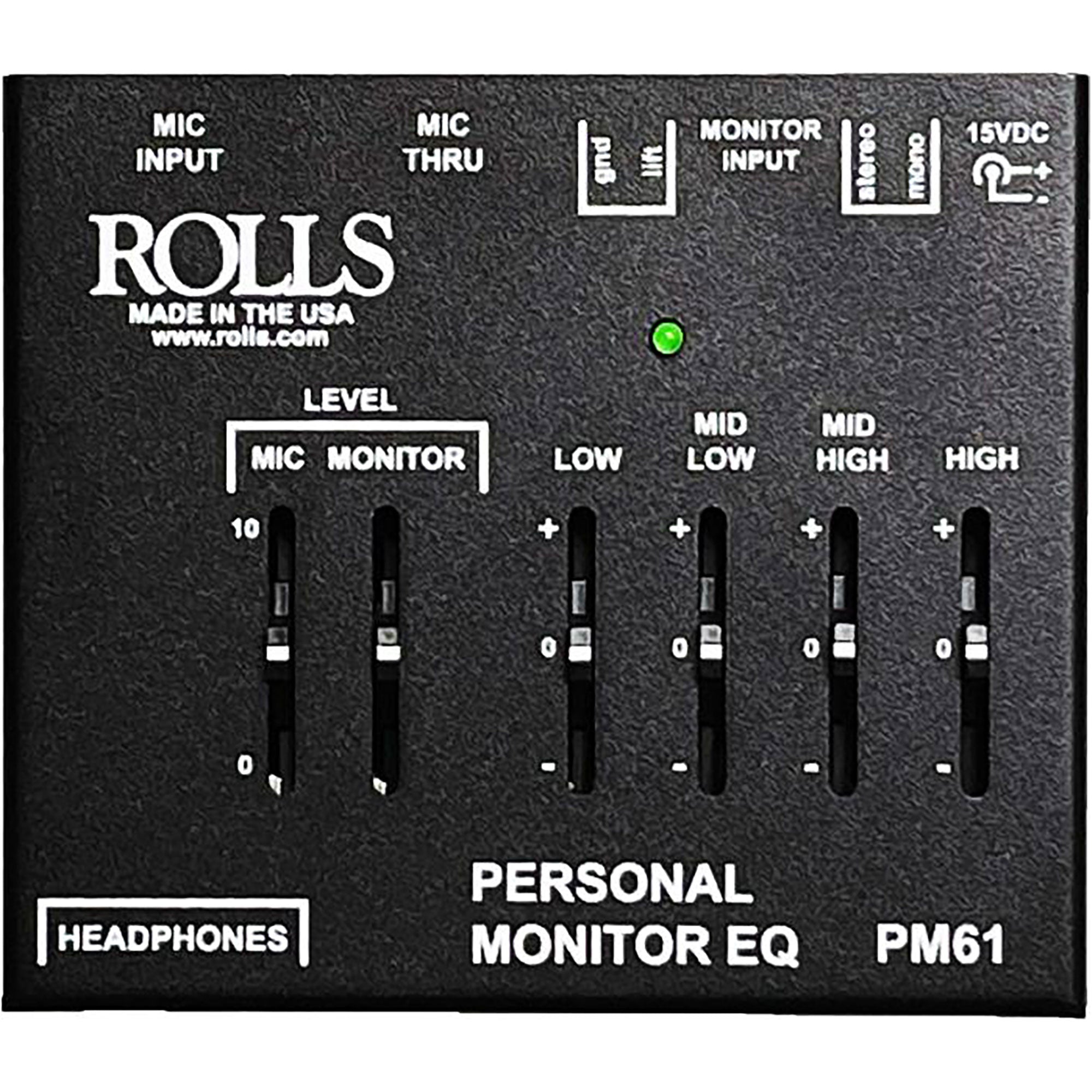 Rolls PM61 Personal Monitor Amp with EQ