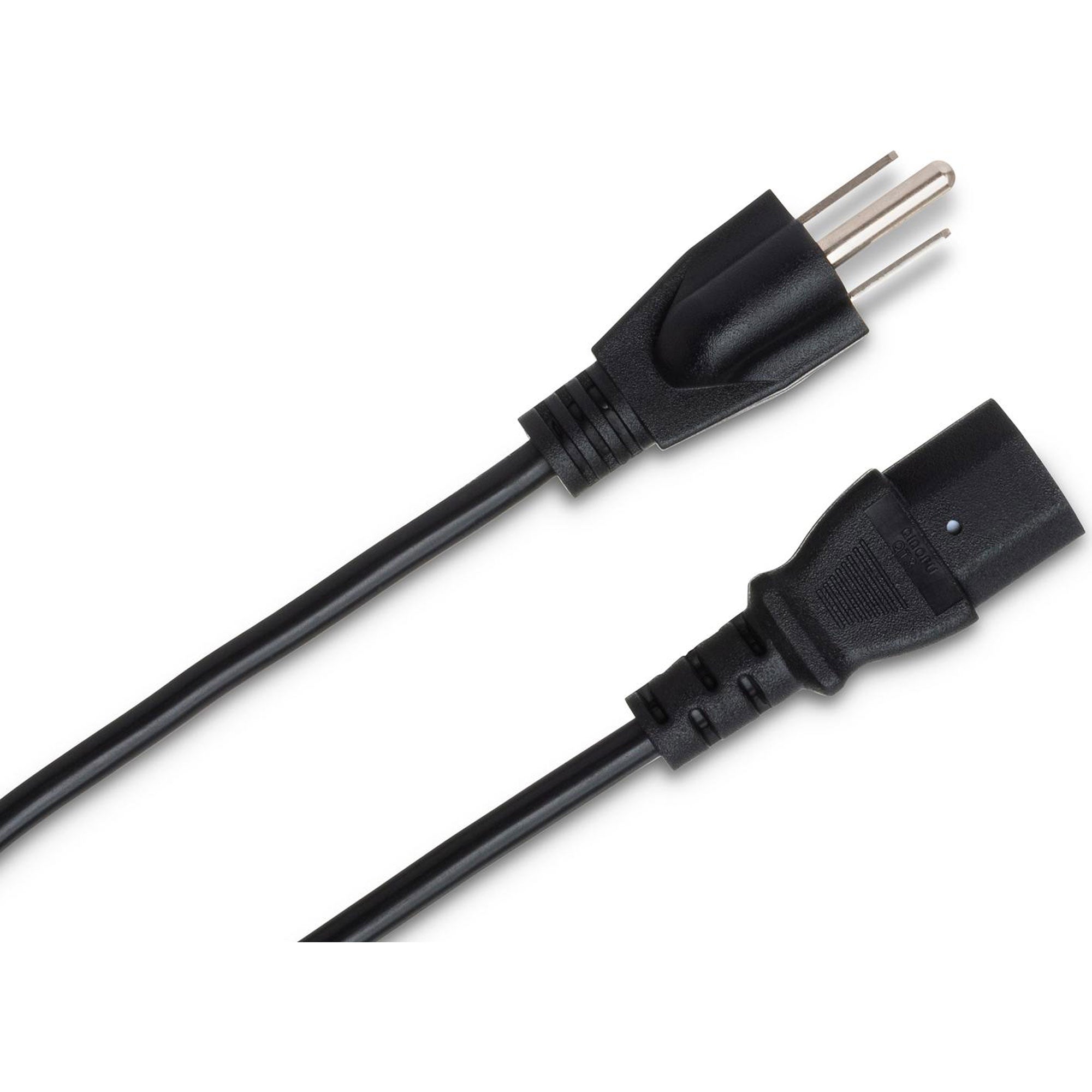 Hosa PWC-140.5 Power Cord 18 AWG, IEC C13 to NEMA 5-15P (6")