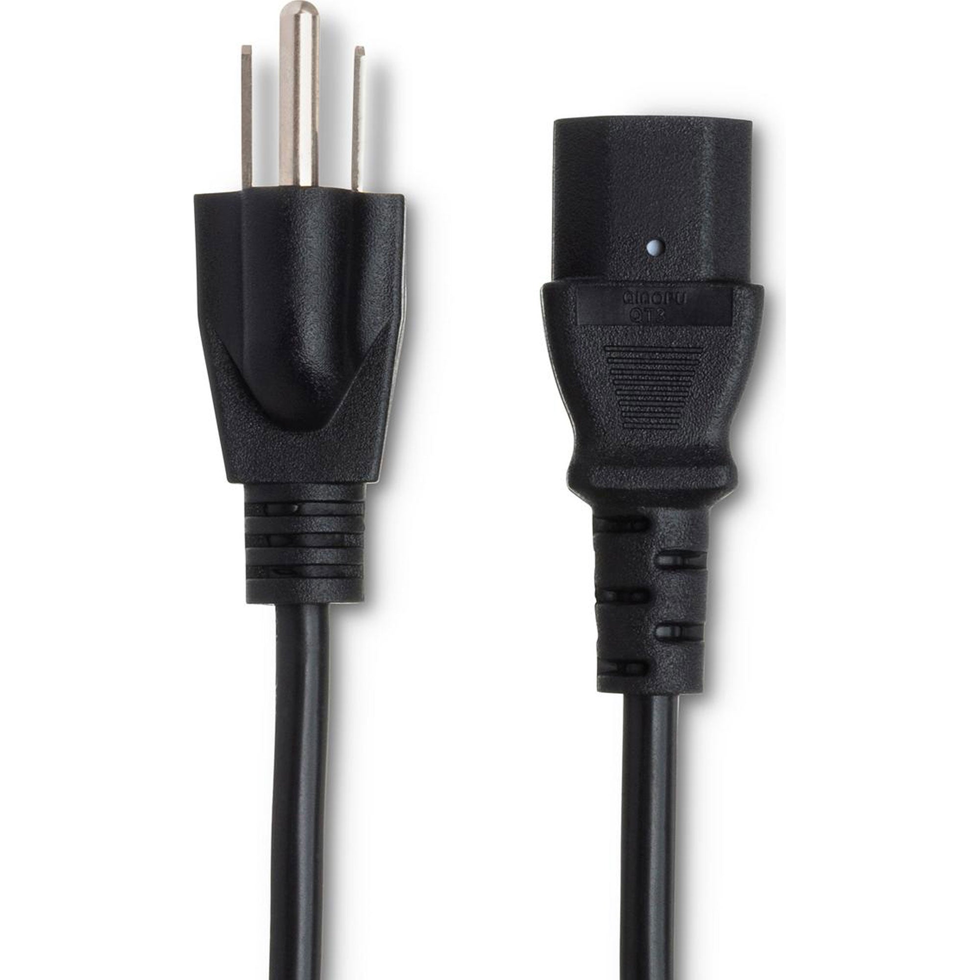 Hosa PWC-140.5 Power Cord 18 AWG, IEC C13 to NEMA 5-15P (6")