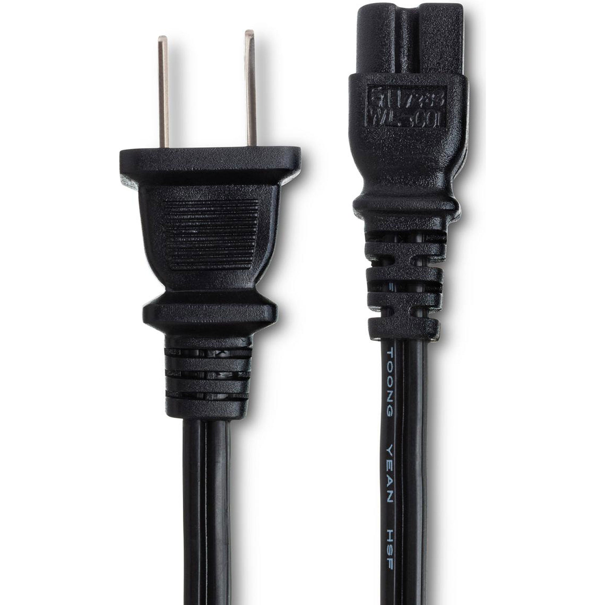 Hosa PWP-461 Power Cord IEC C7 polarized to NEMA 1-15P (8')